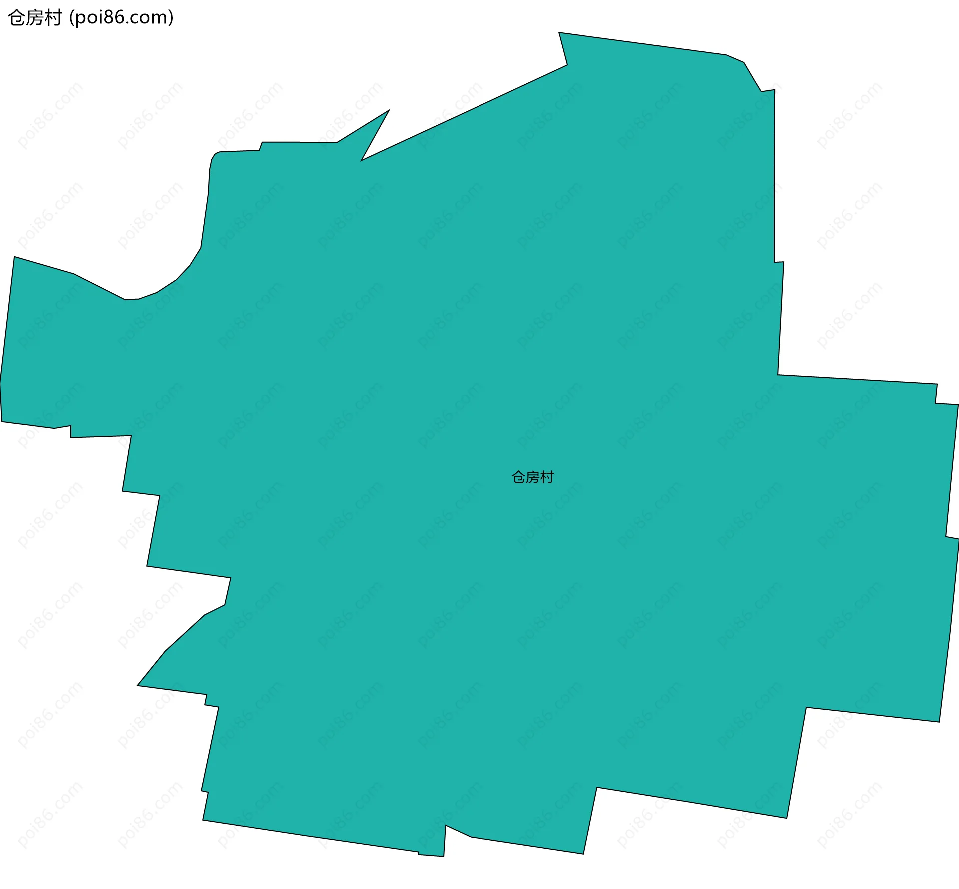 仓房村边界地图