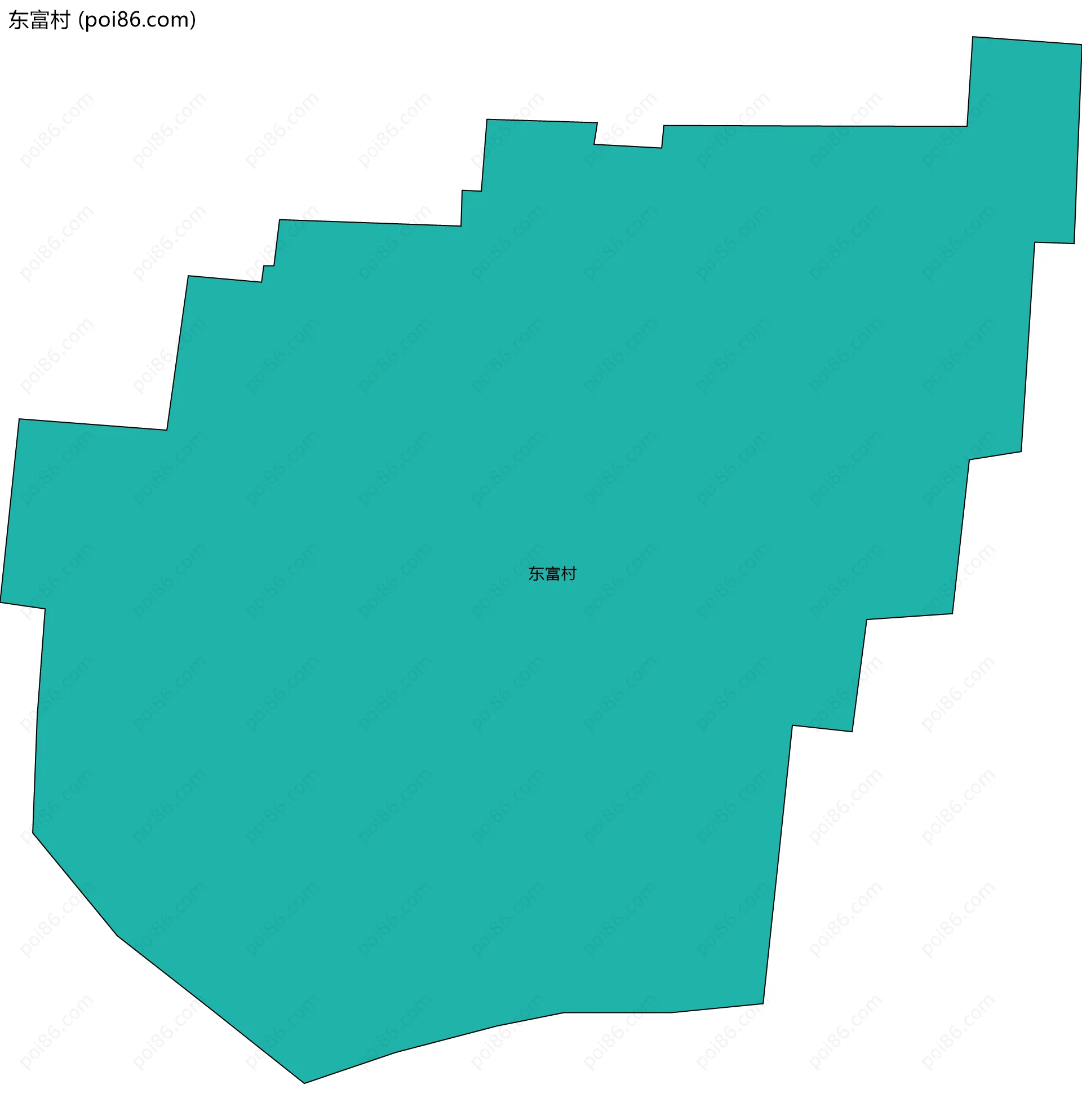 东富村边界地图