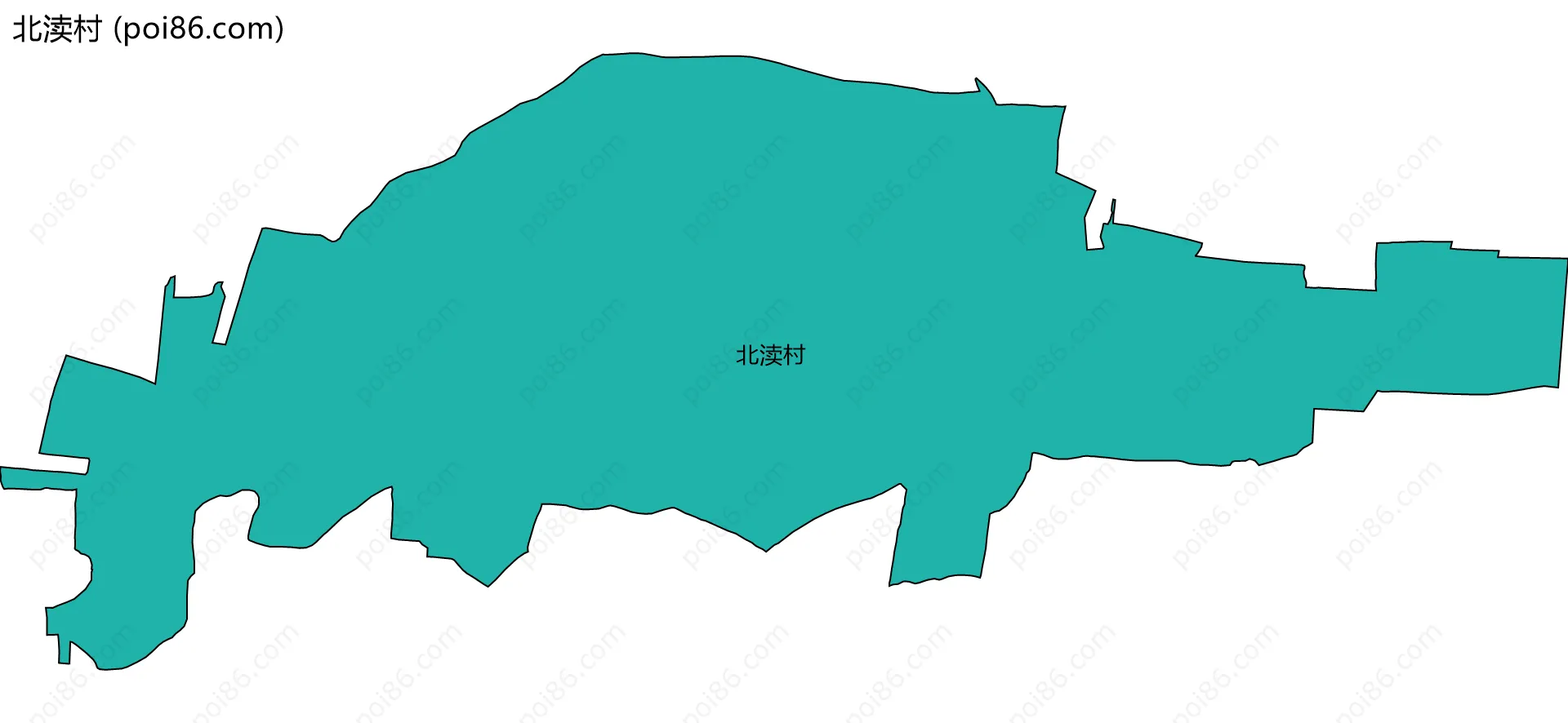 北渎村边界地图