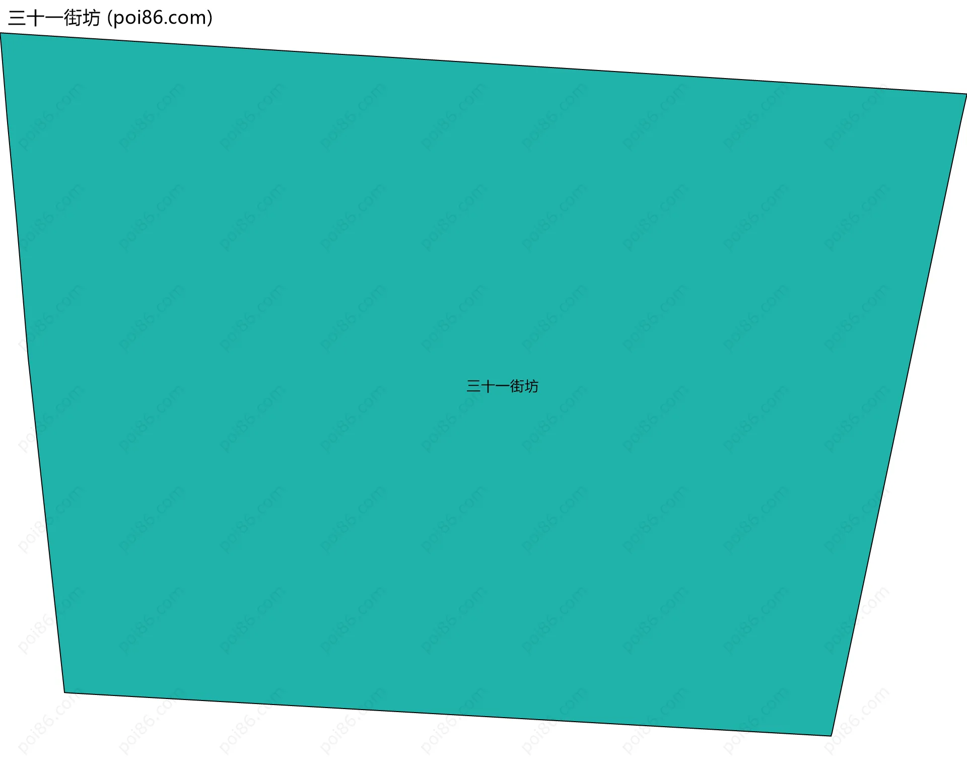 三十一街坊边界地图