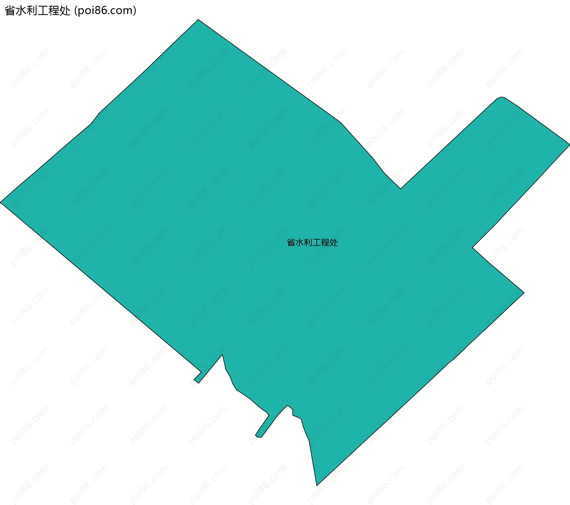 省水利工程处边界地图