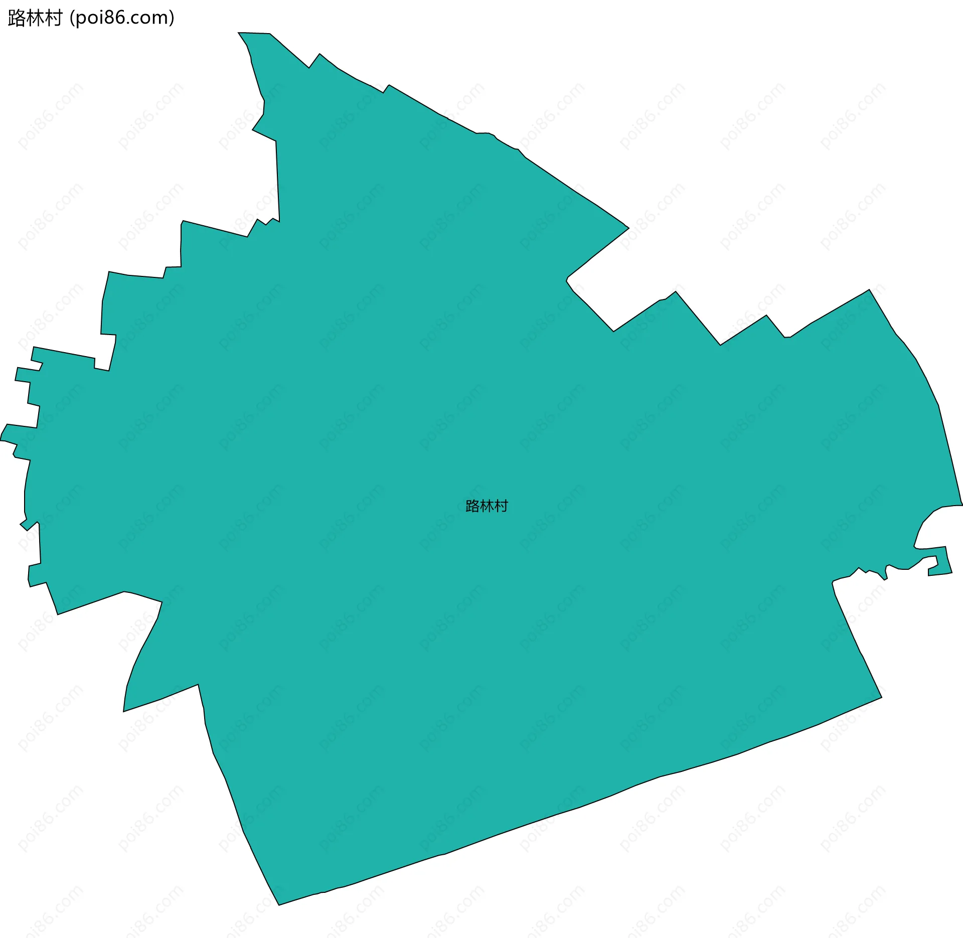 路林村边界地图