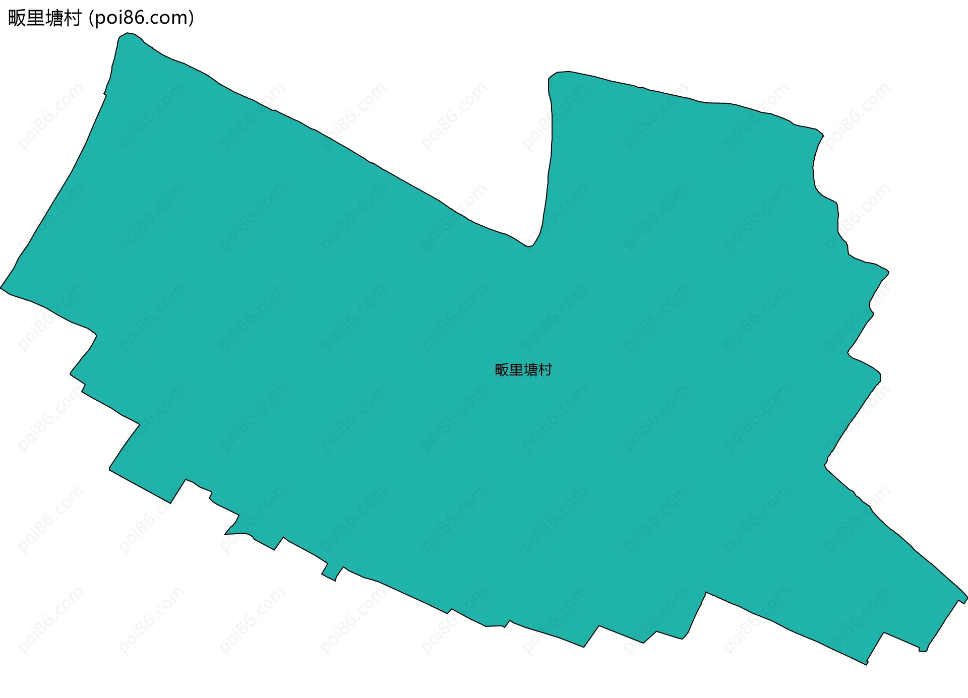 畈里塘村边界地图