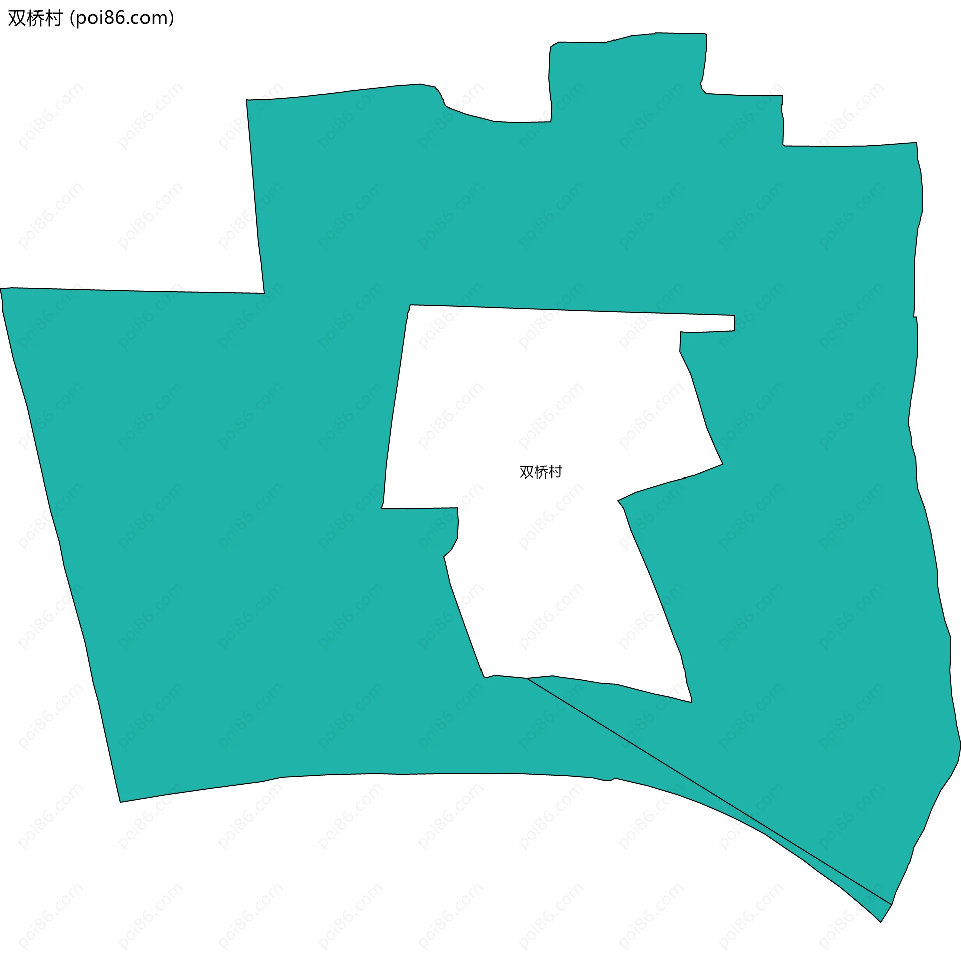 双桥村边界地图