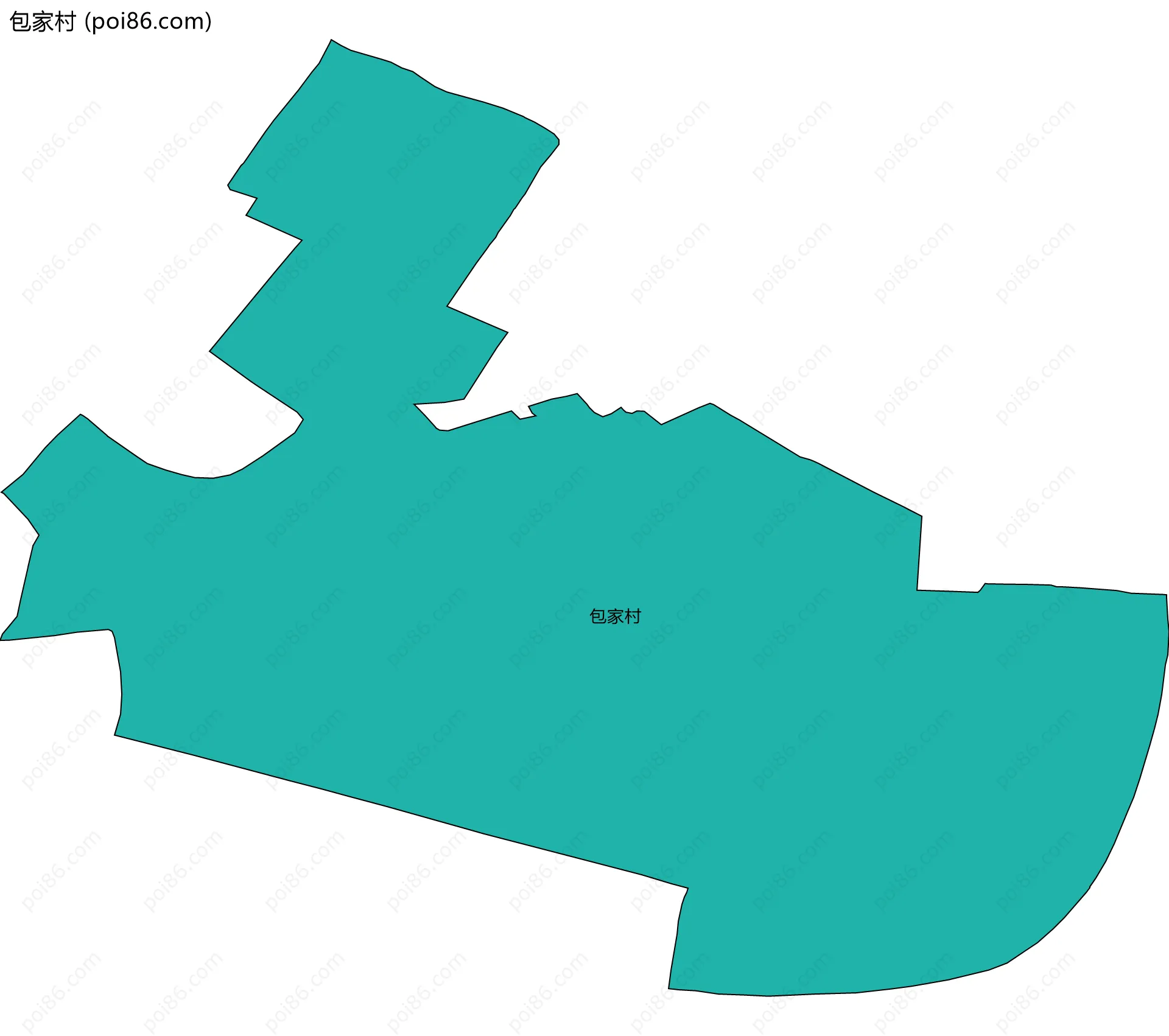 包家村边界地图