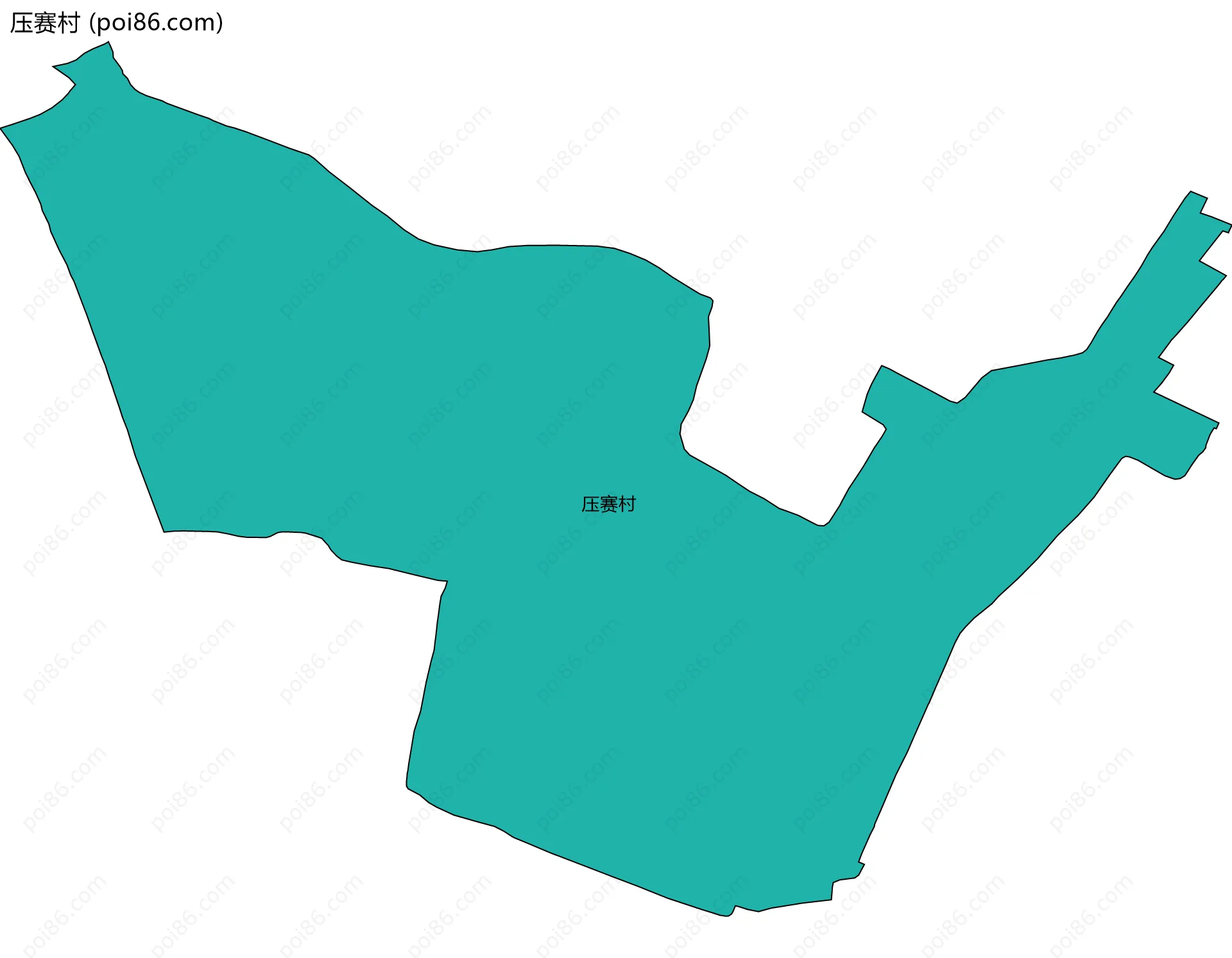 压赛村边界地图