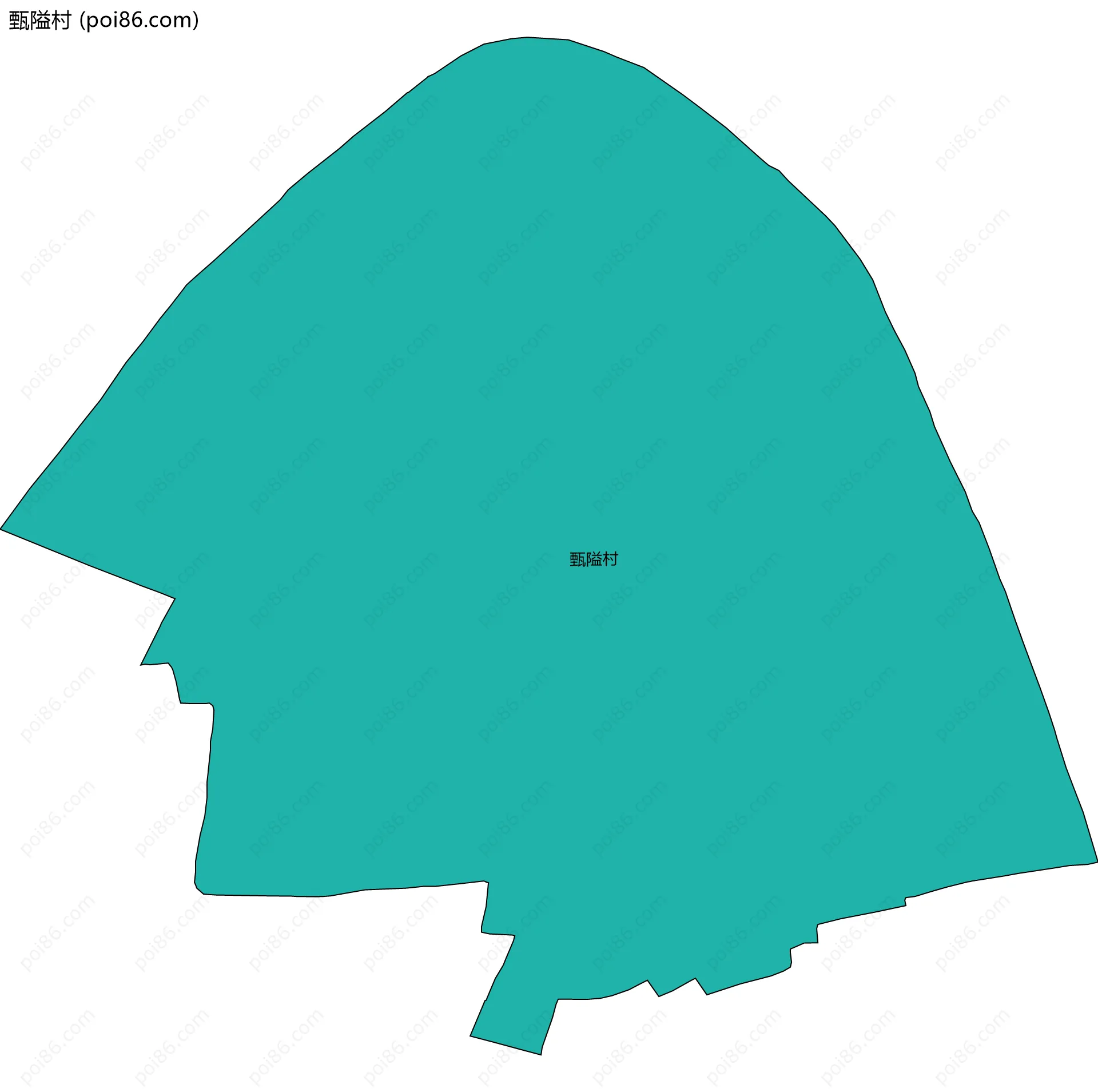 甄隘村边界地图