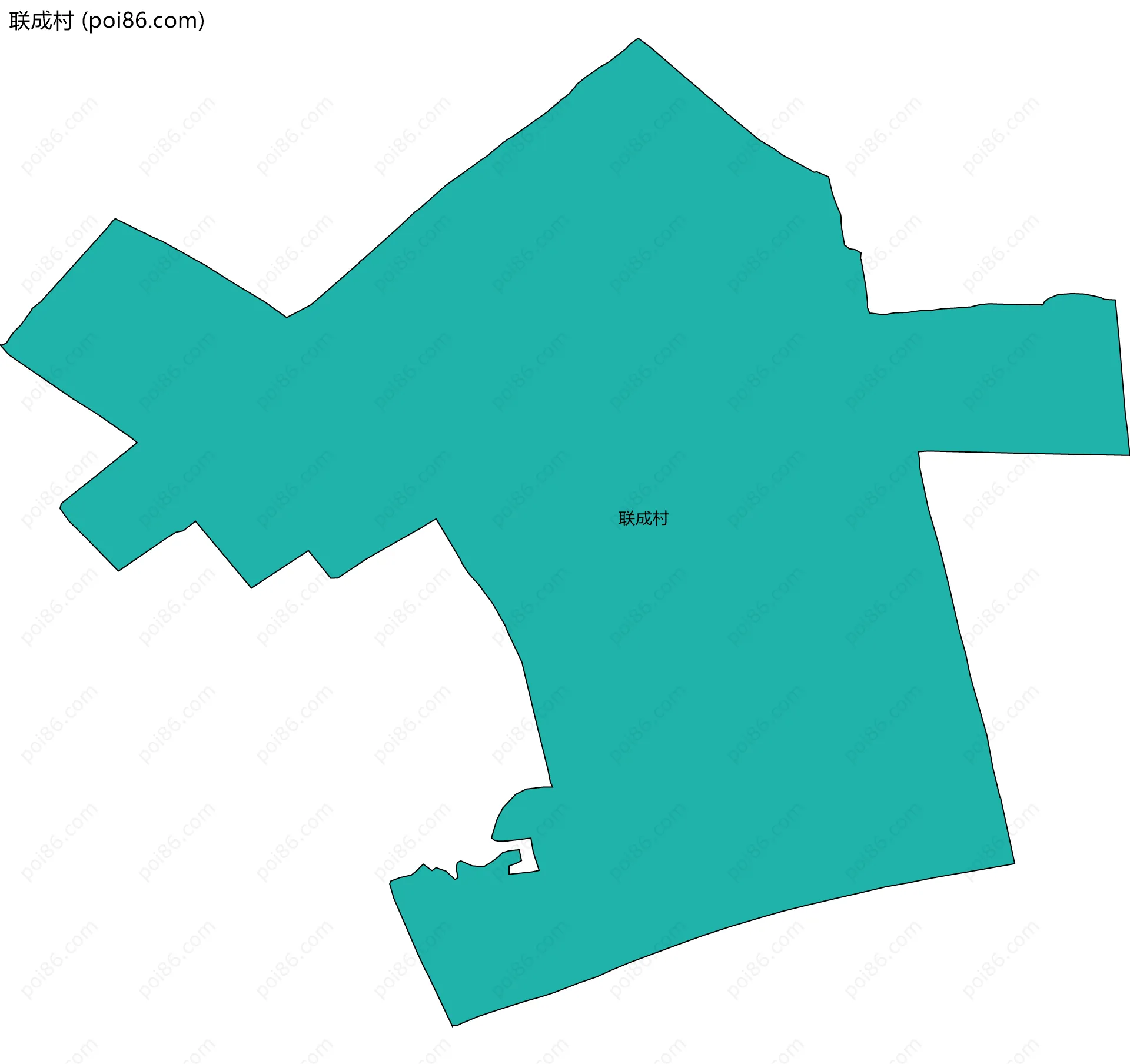 联成村边界地图