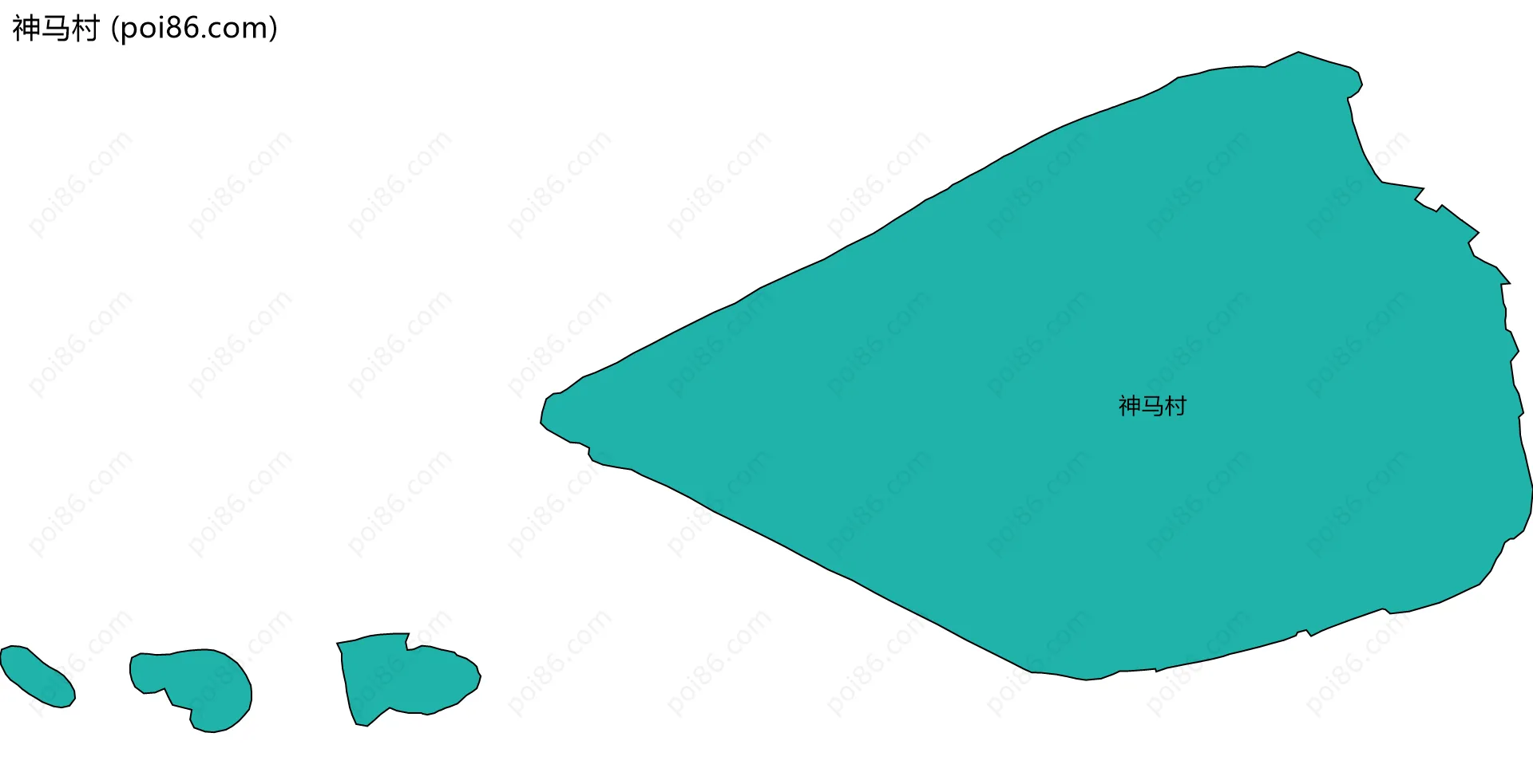 神马村边界地图