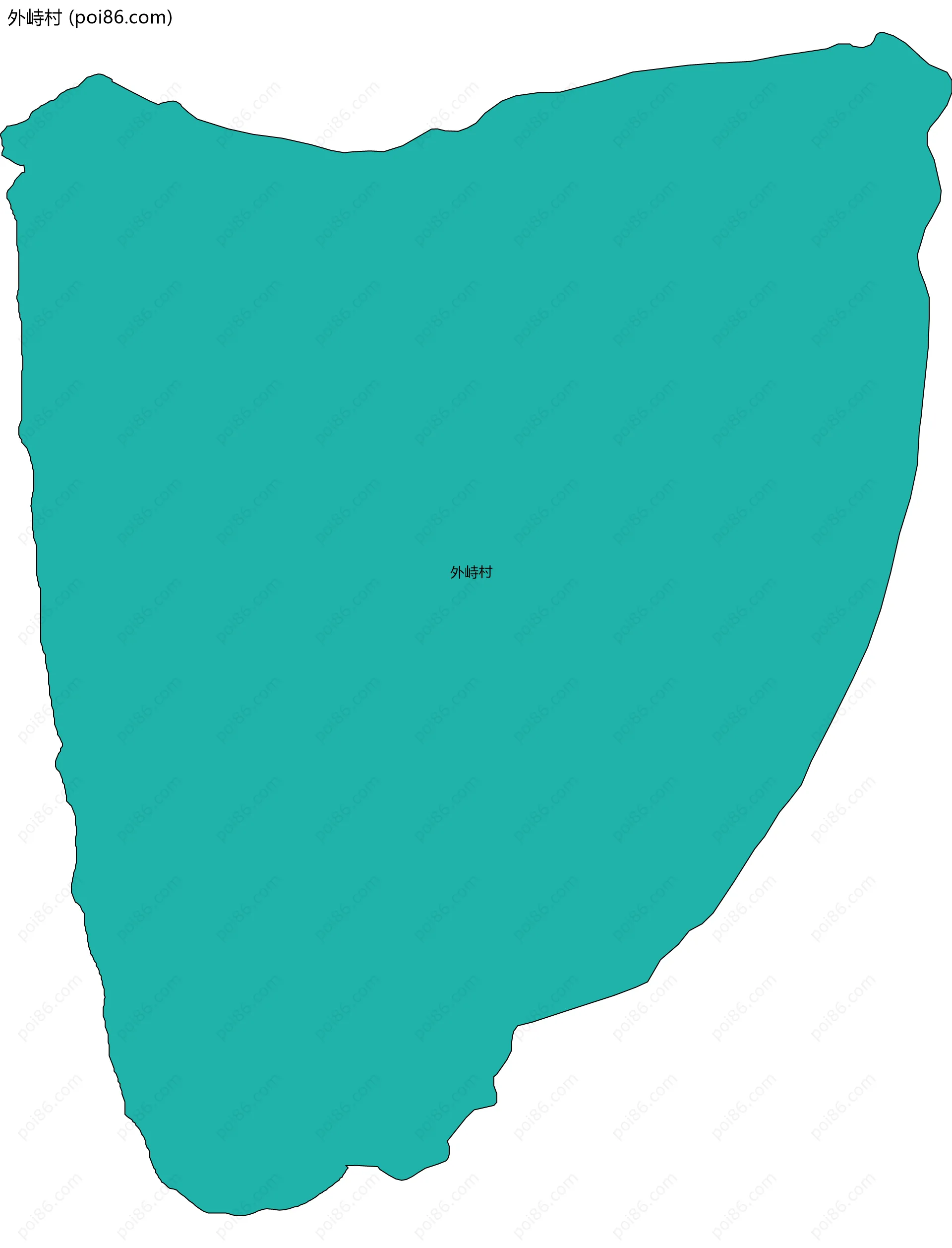 外峙村边界地图