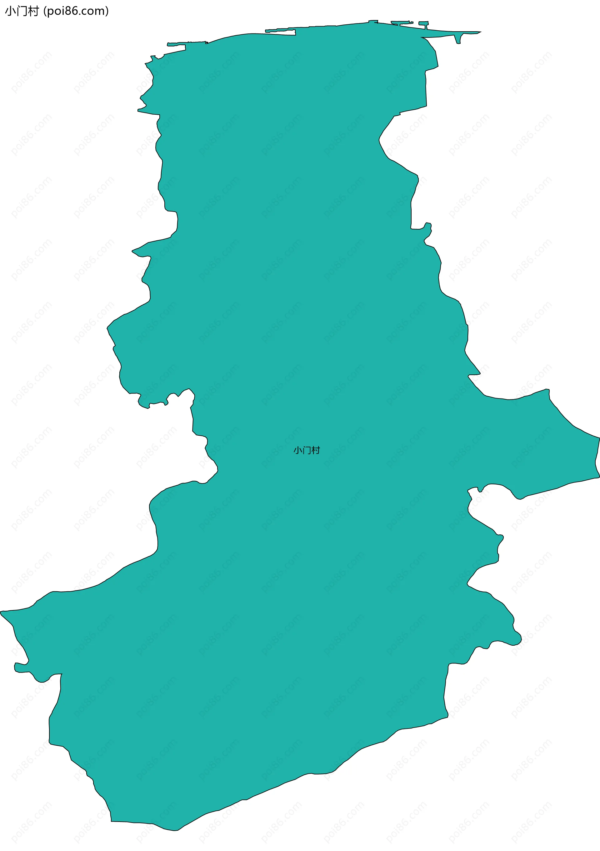 小门村边界地图