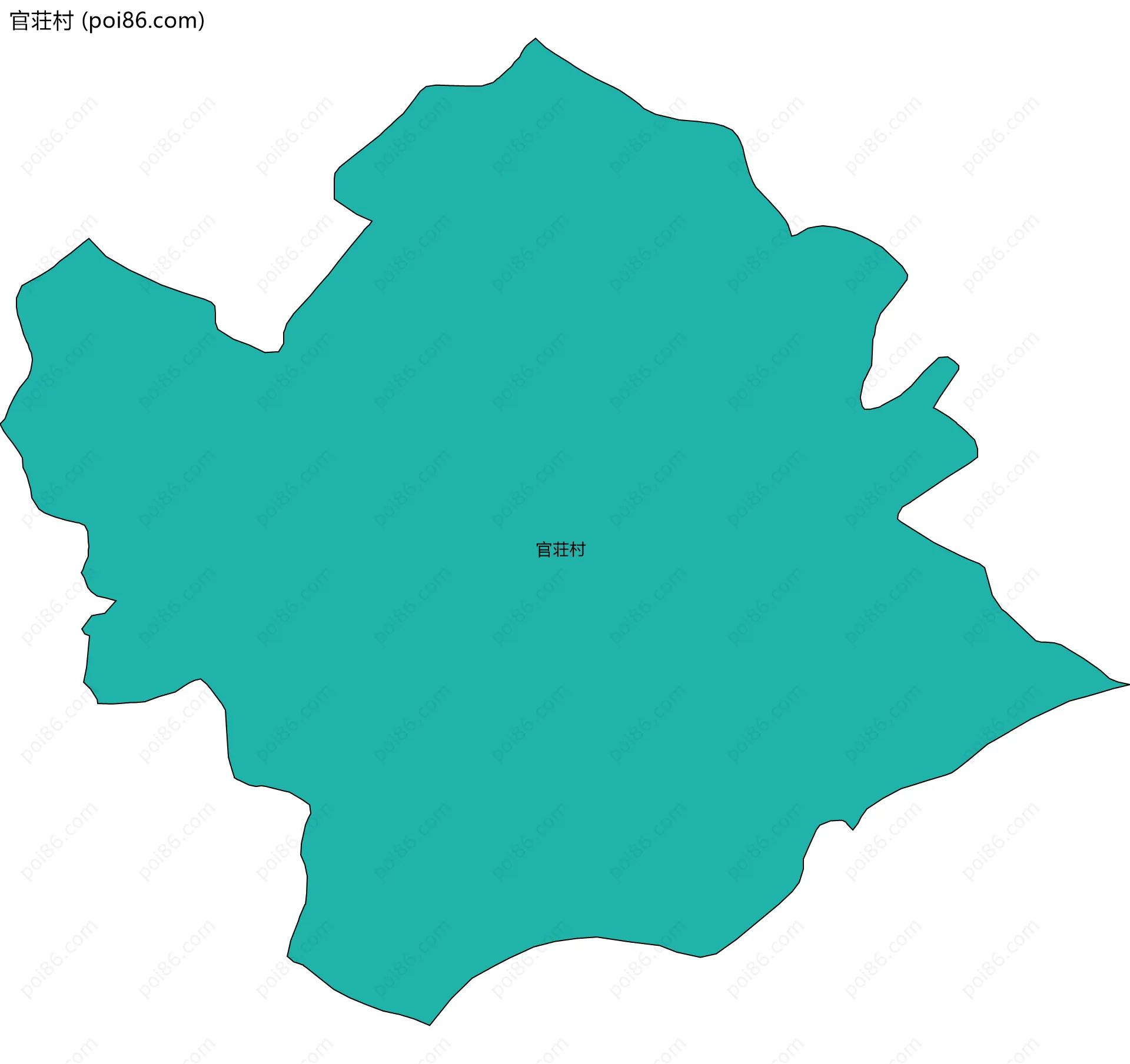 官荘村边界地图