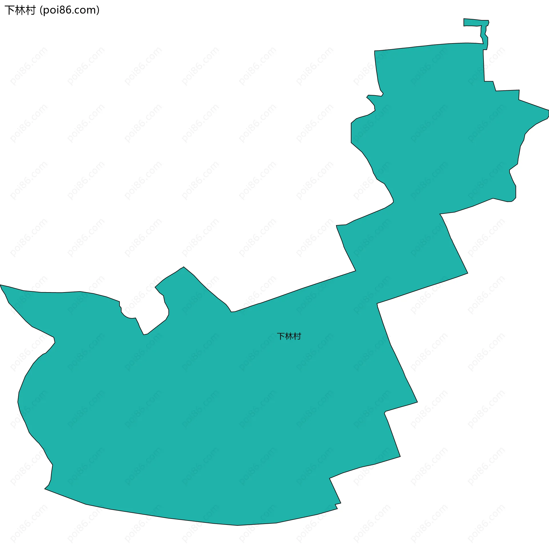 下林村边界地图