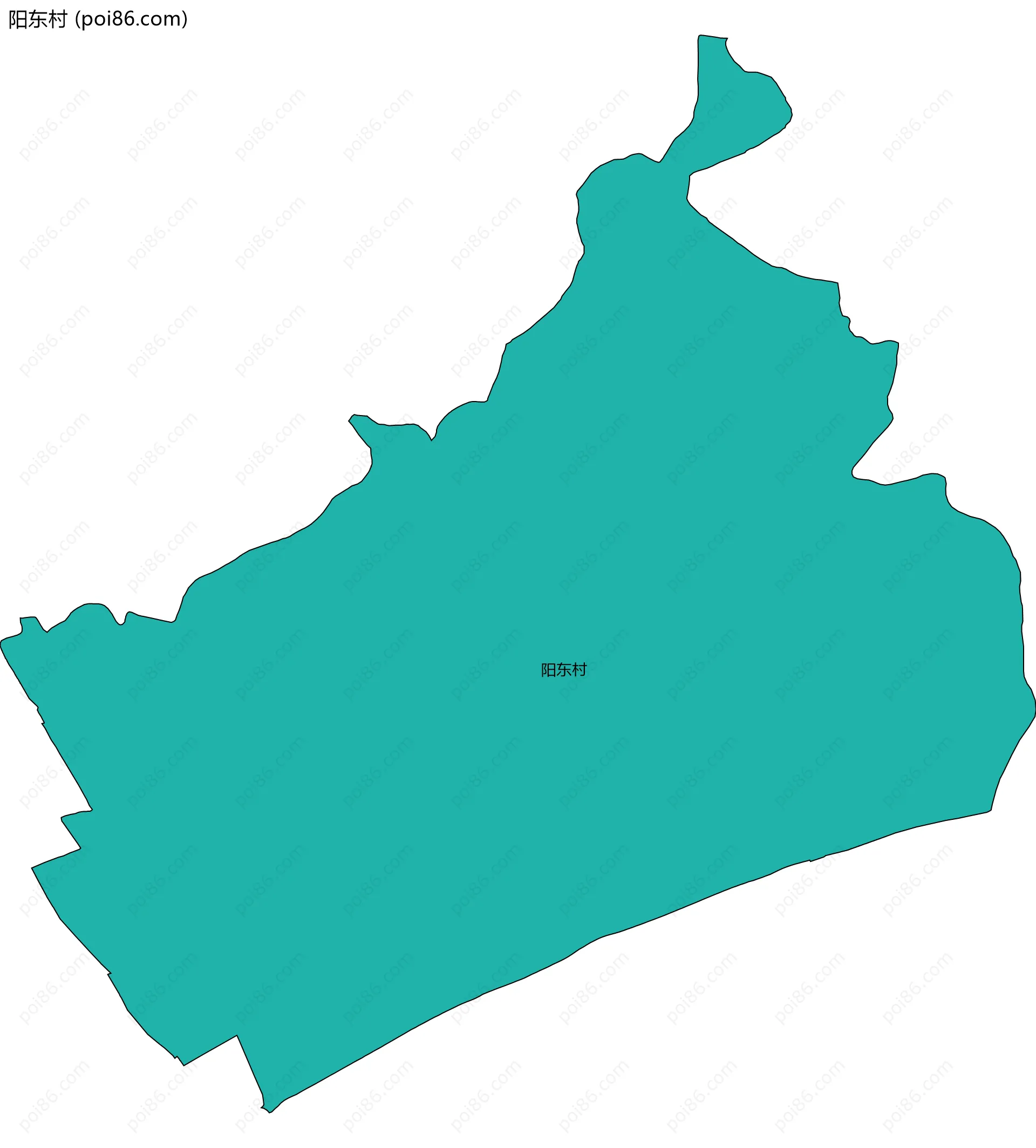 阳东村边界地图