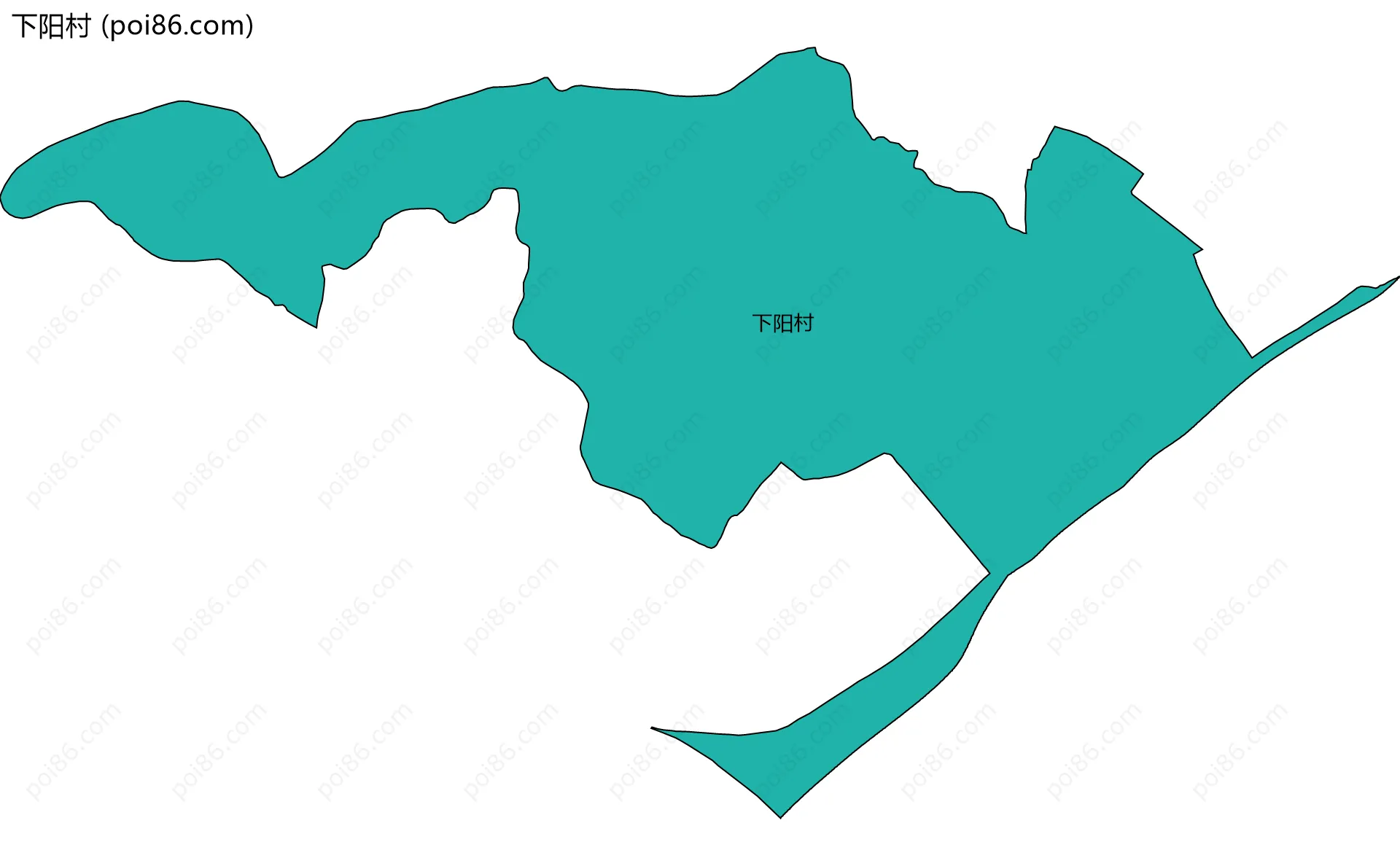 下阳村边界地图