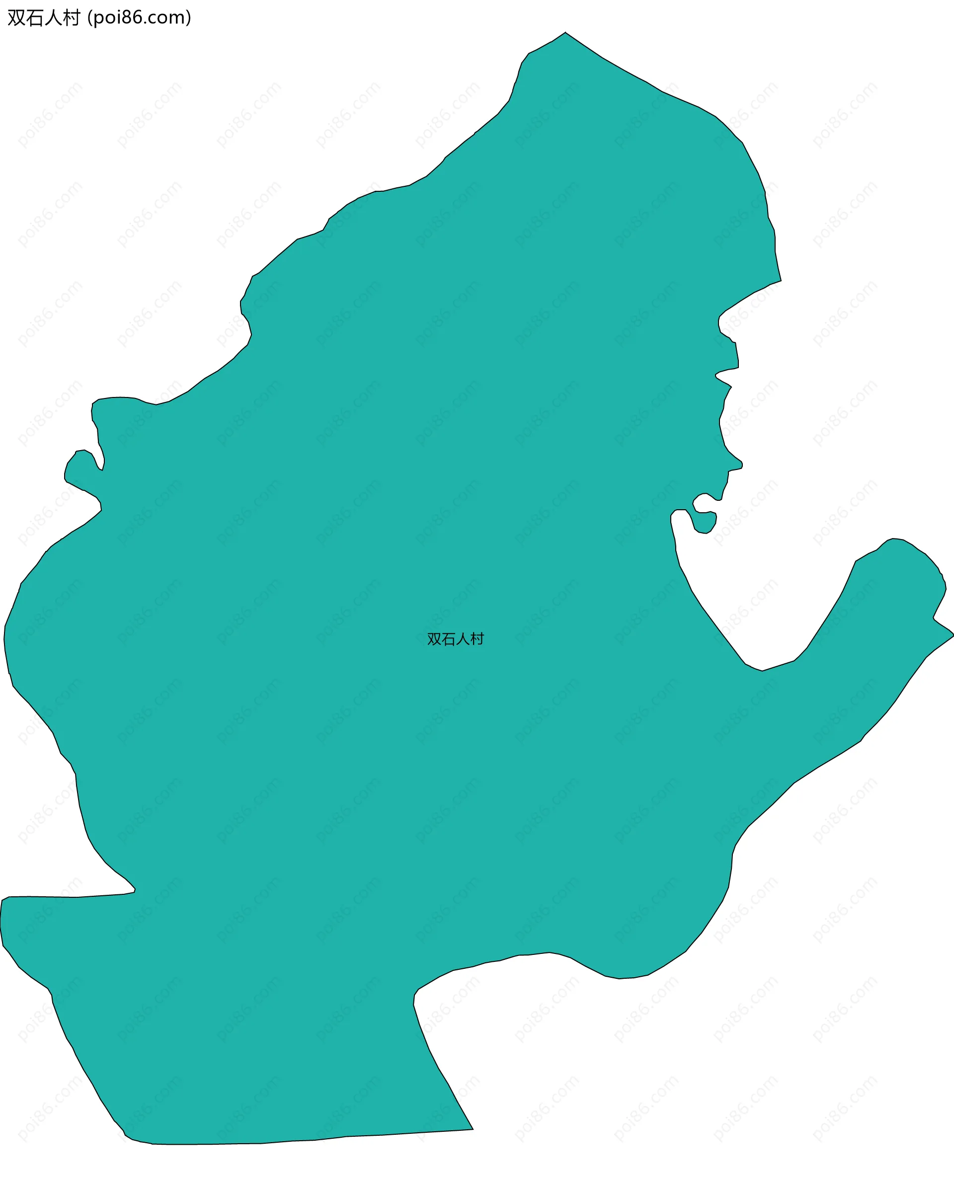 双石人村边界地图
