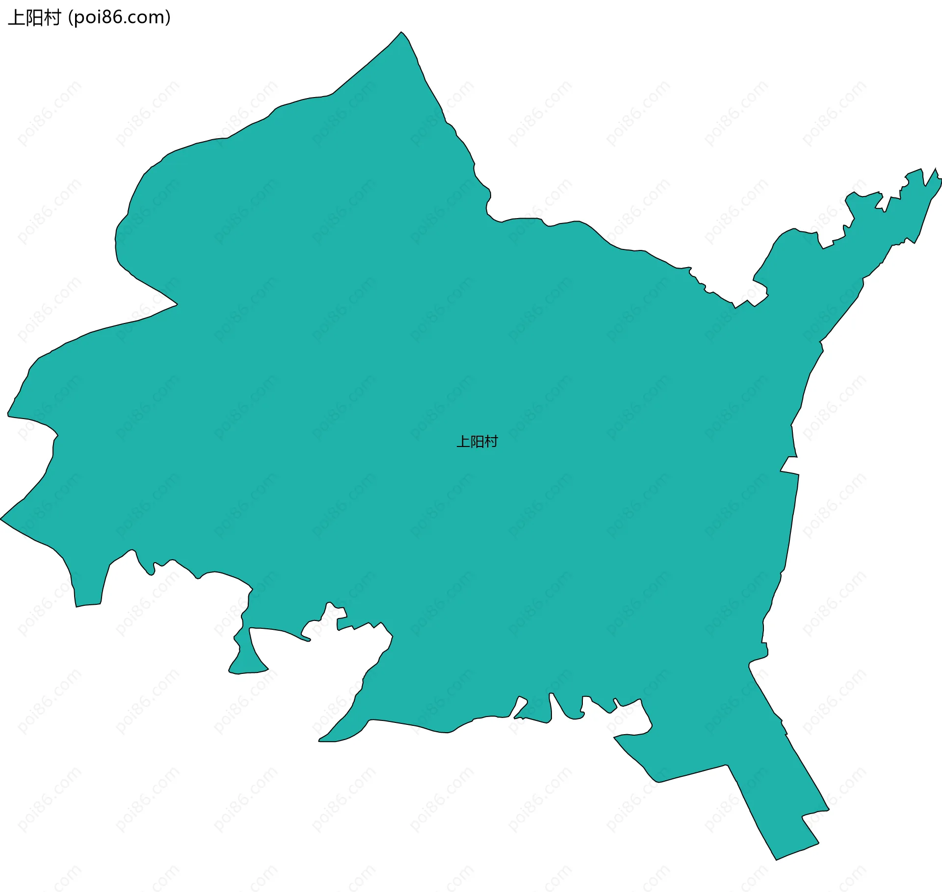 上阳村边界地图