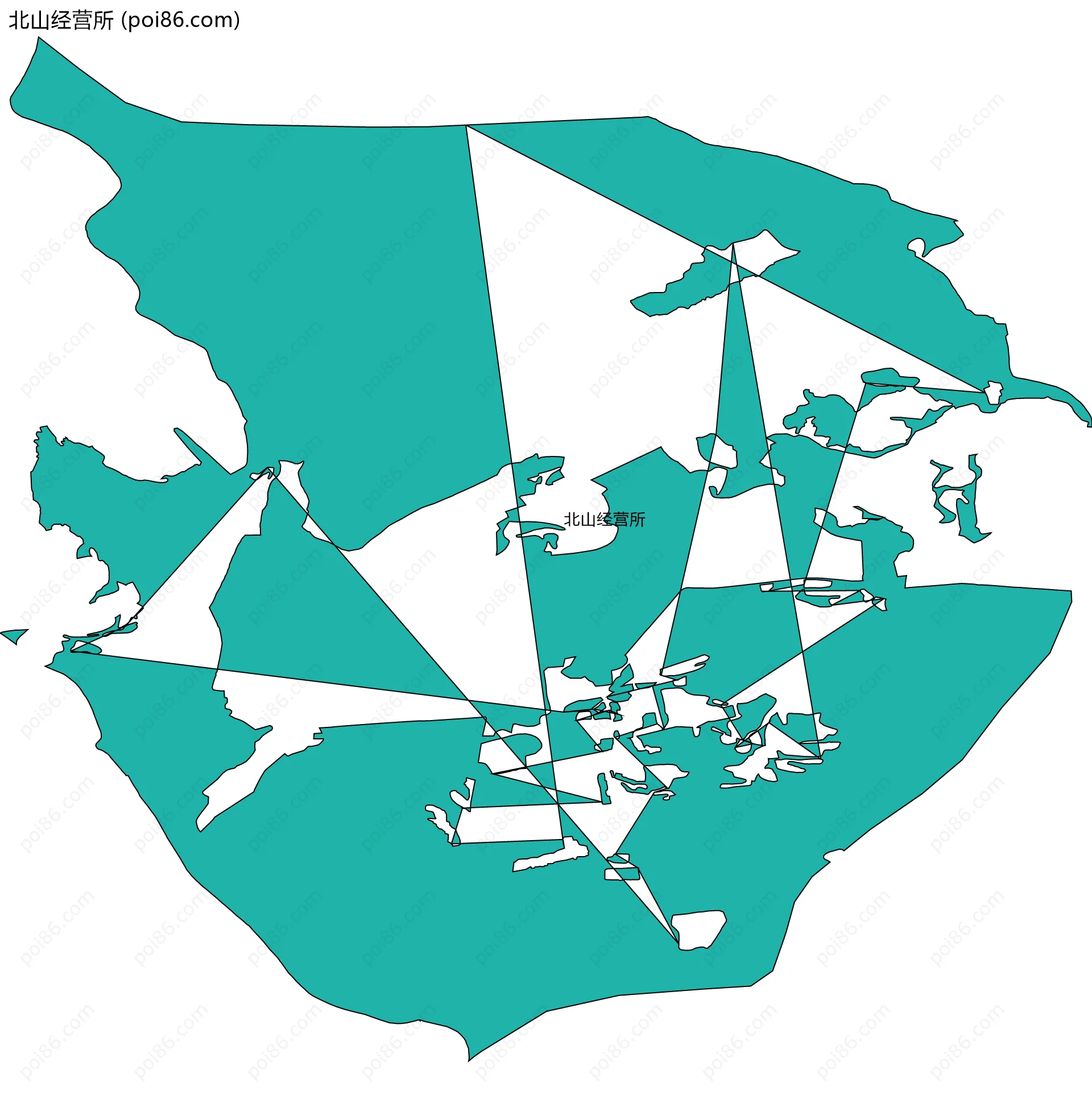 北山经营所边界地图
