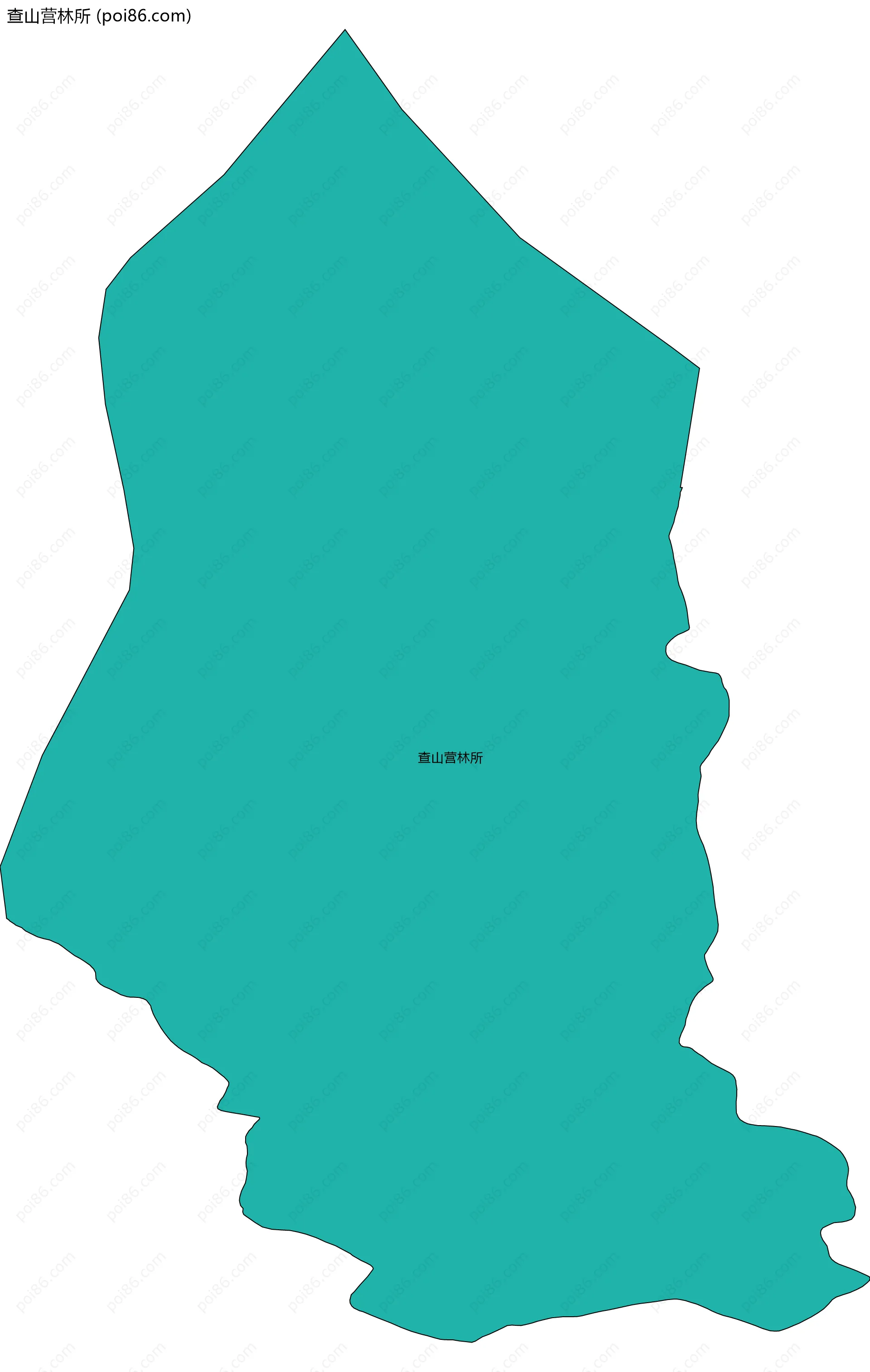 查山营林所边界地图