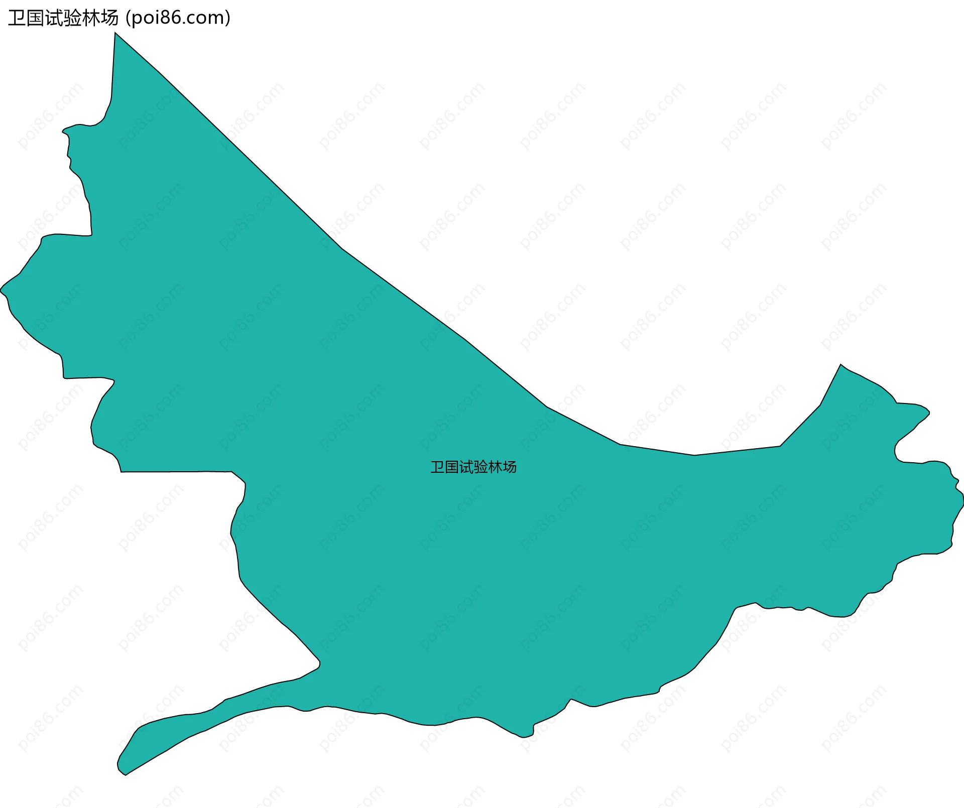 卫国试验林场边界地图