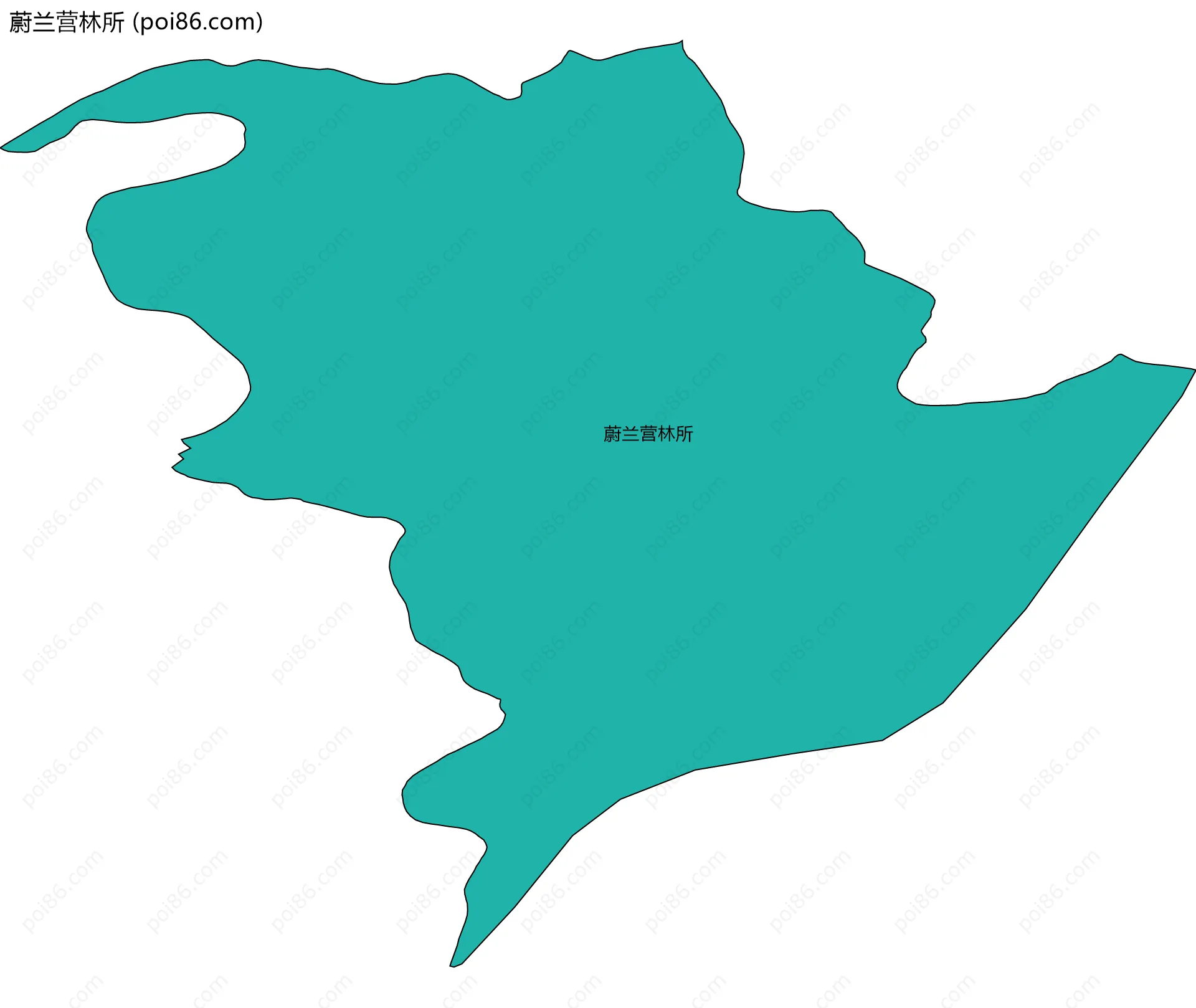 蔚兰营林所边界地图