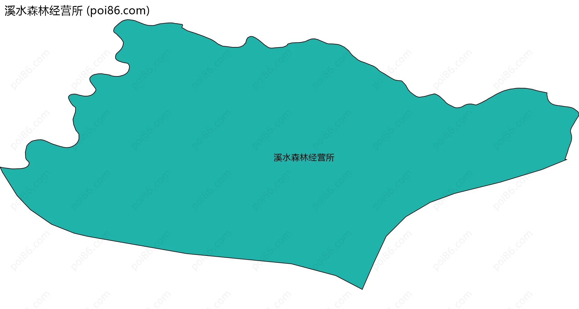 溪水森林经营所边界地图