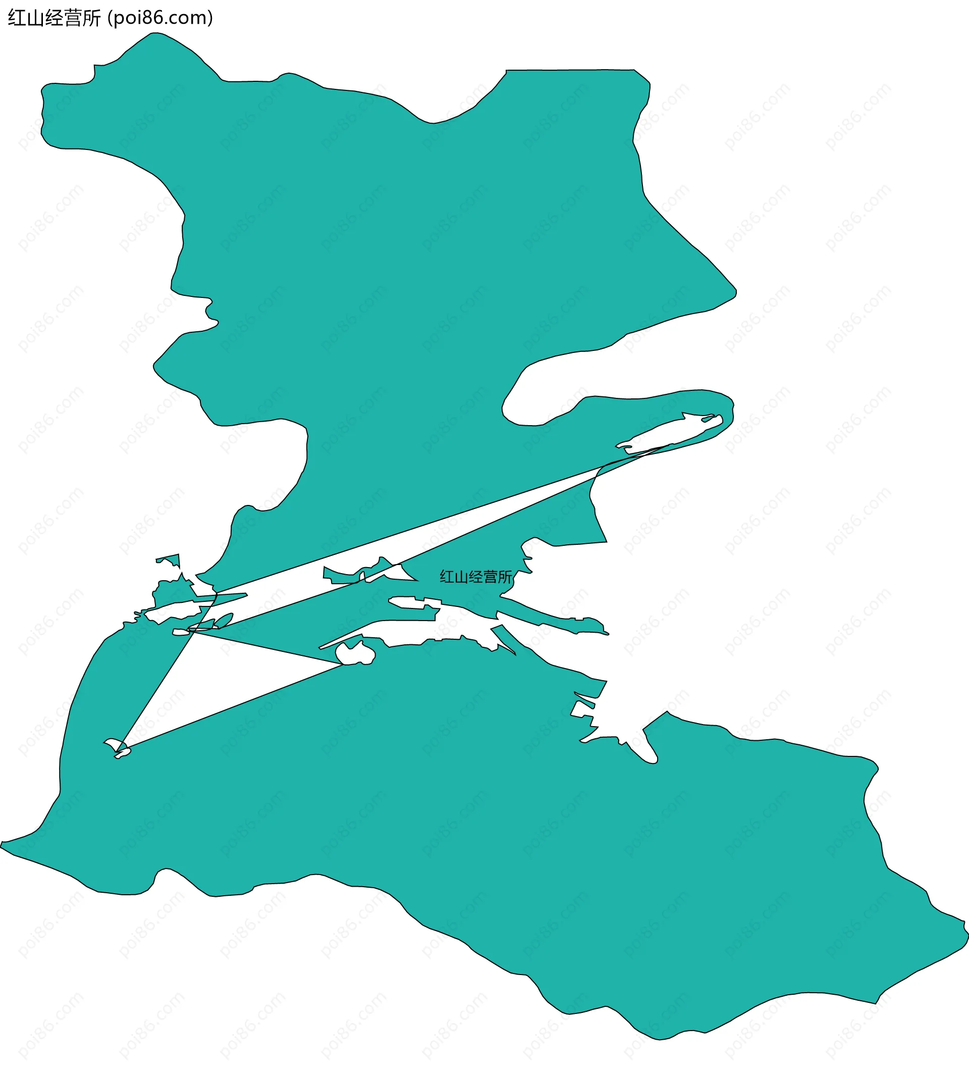 红山经营所边界地图