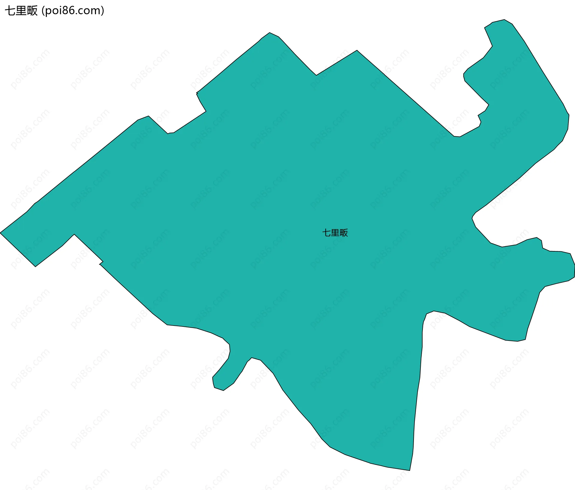 七里畈边界地图