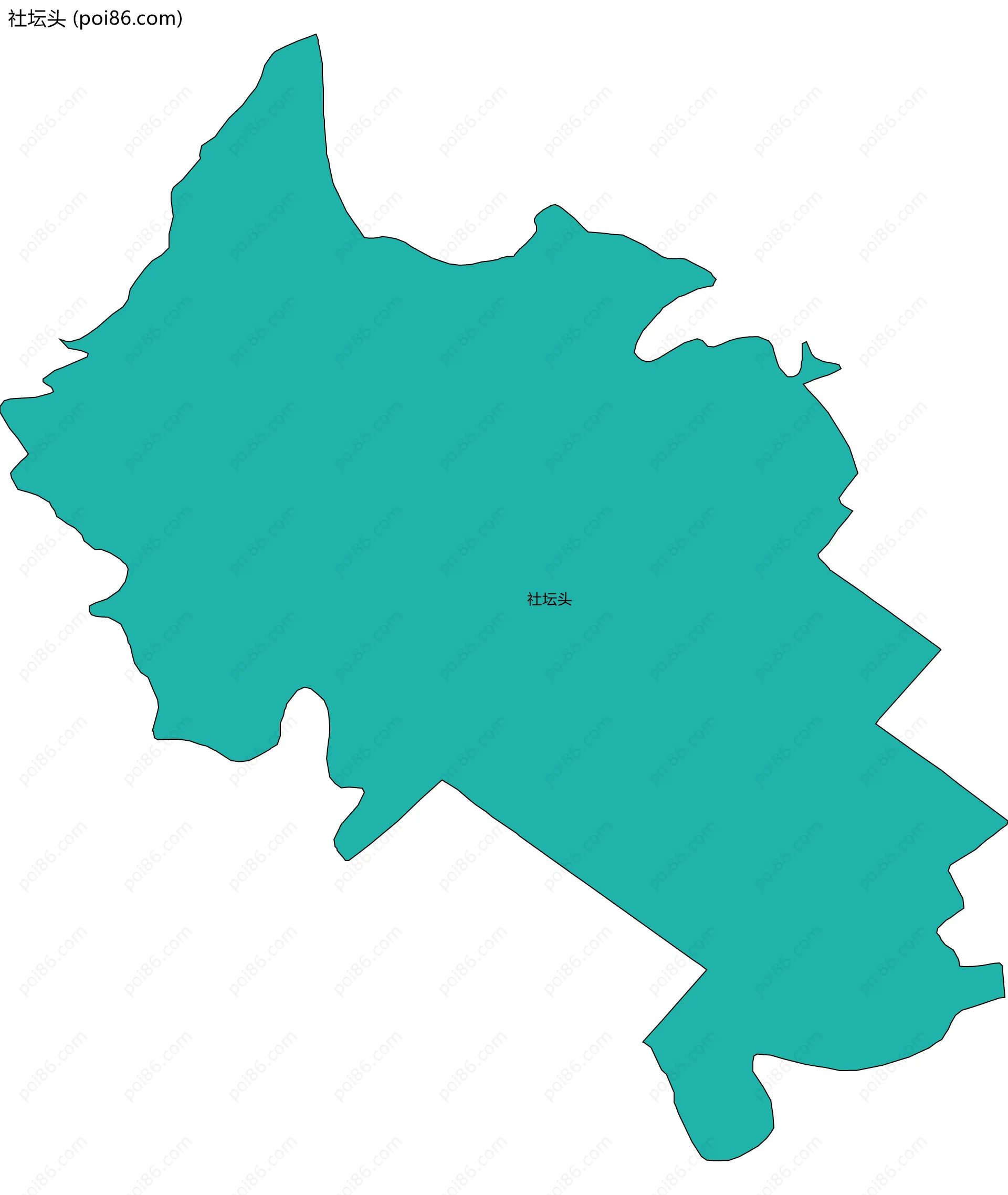 社坛头边界地图