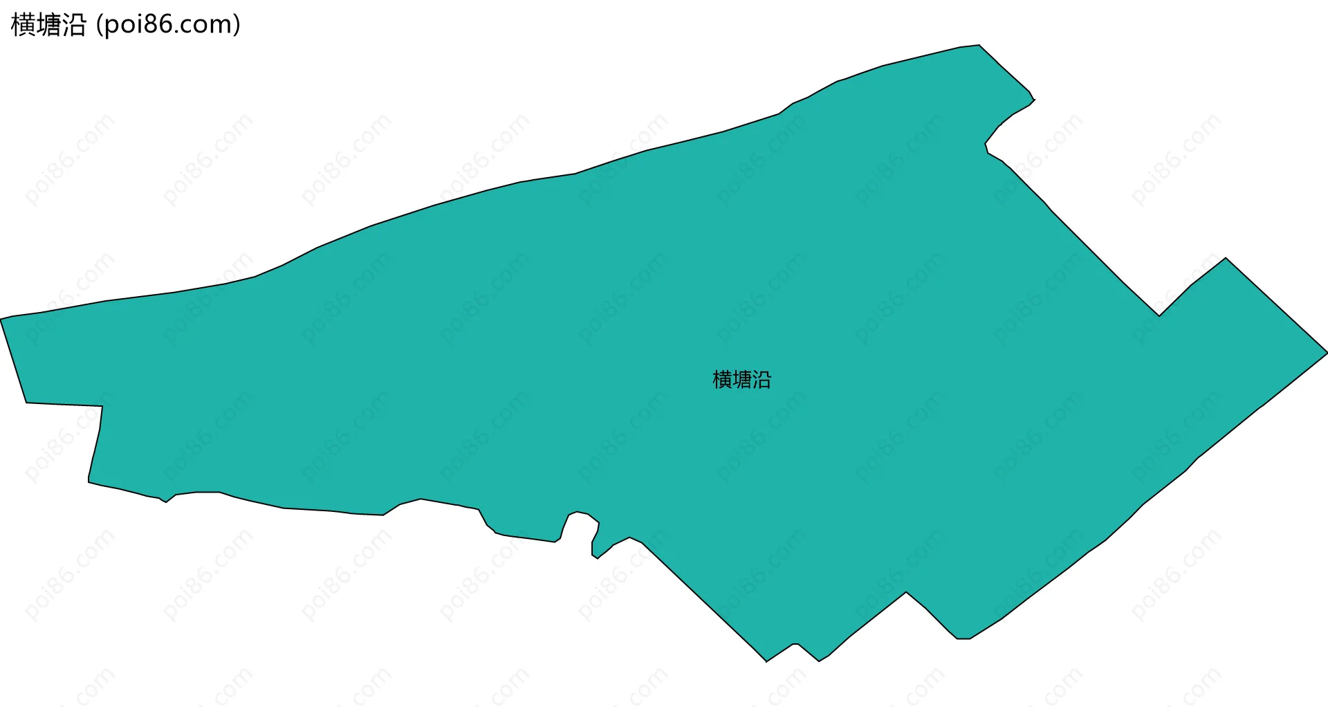 横塘沿边界地图