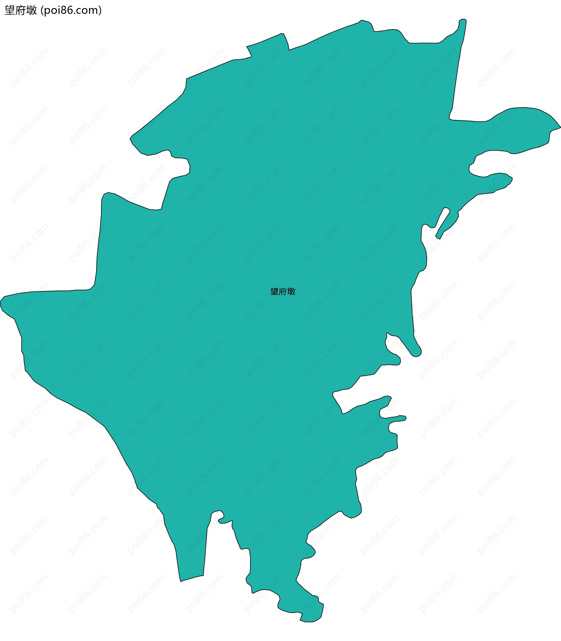 望府墩边界地图