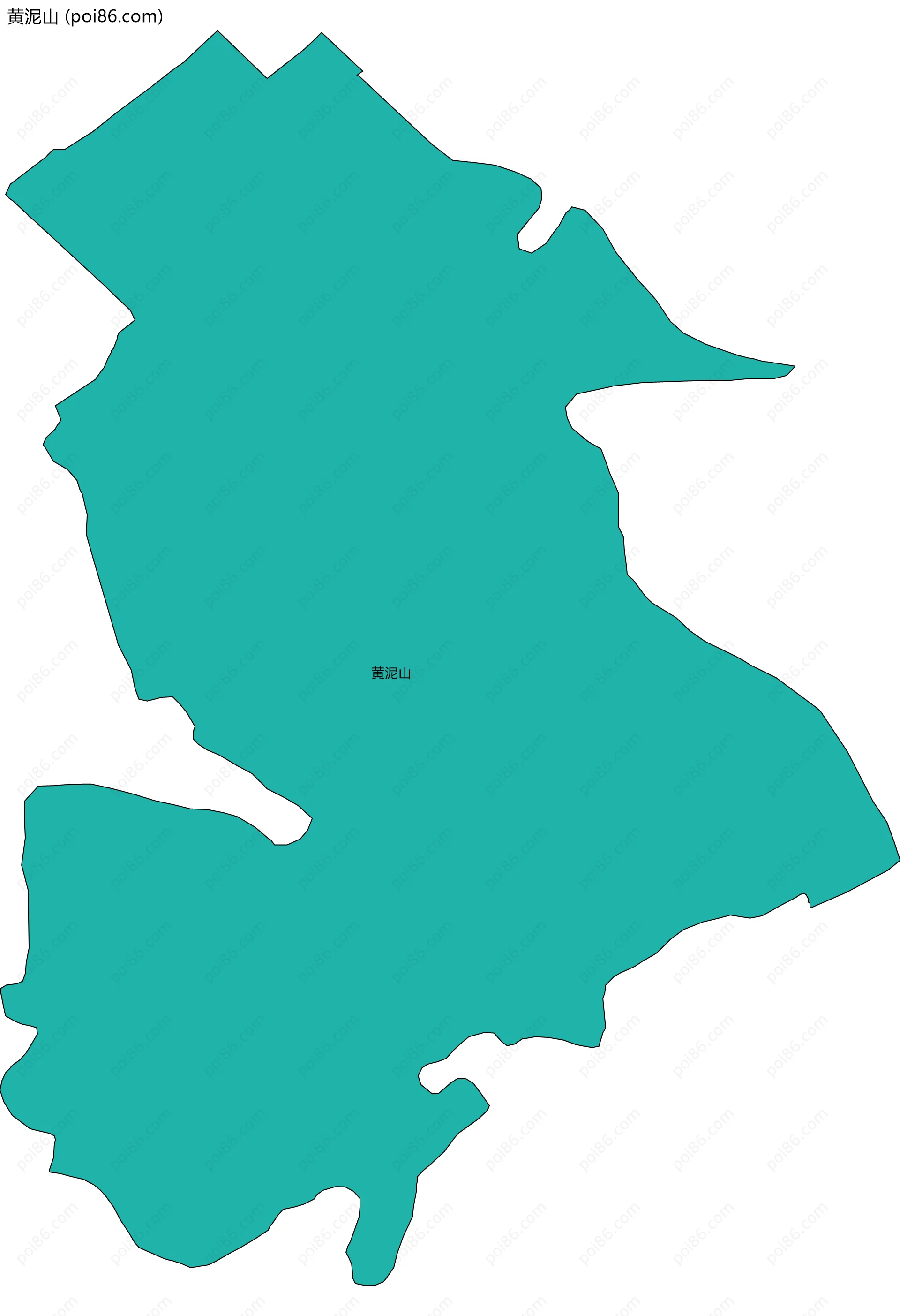 黄泥山边界地图