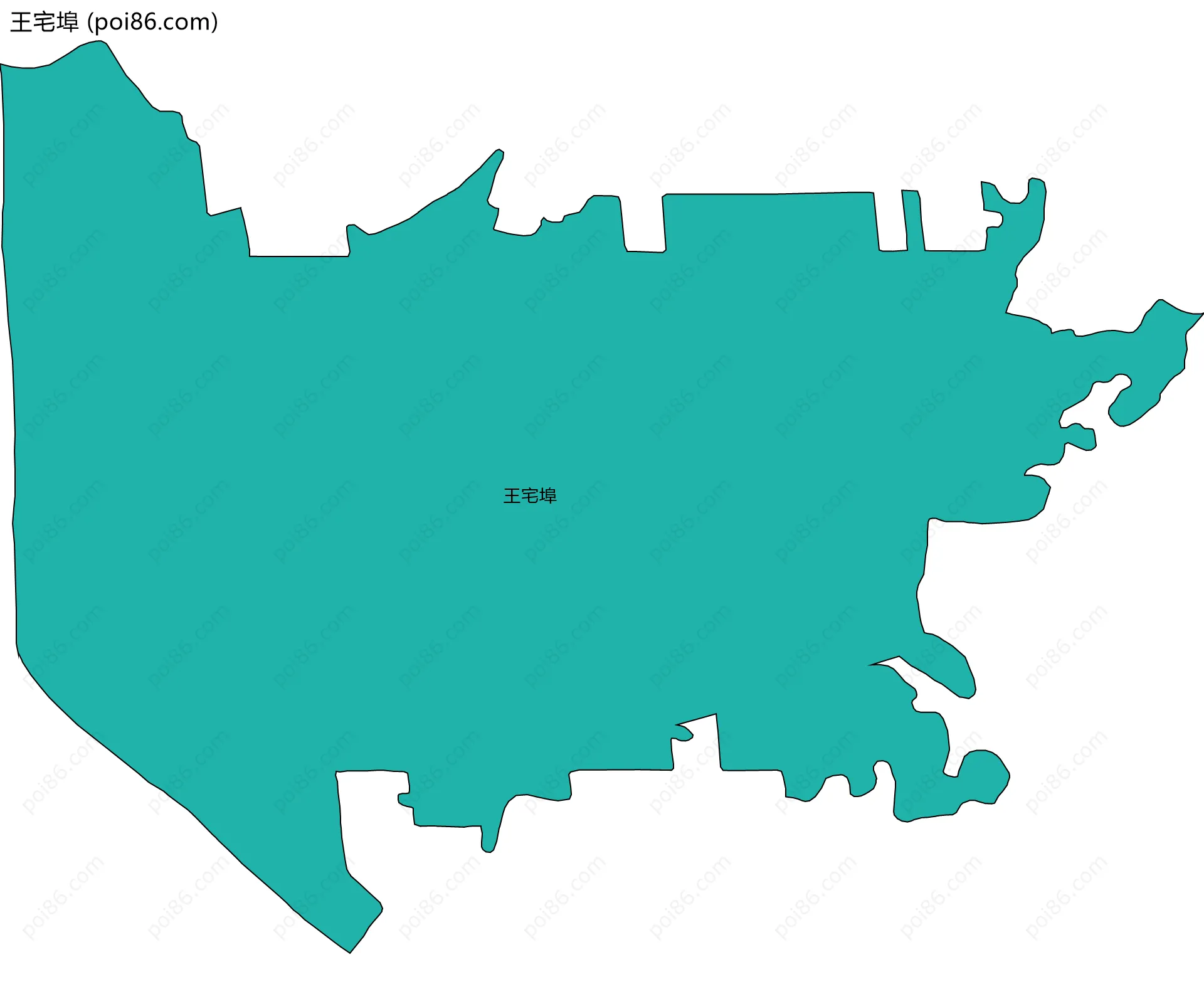 王宅埠边界地图