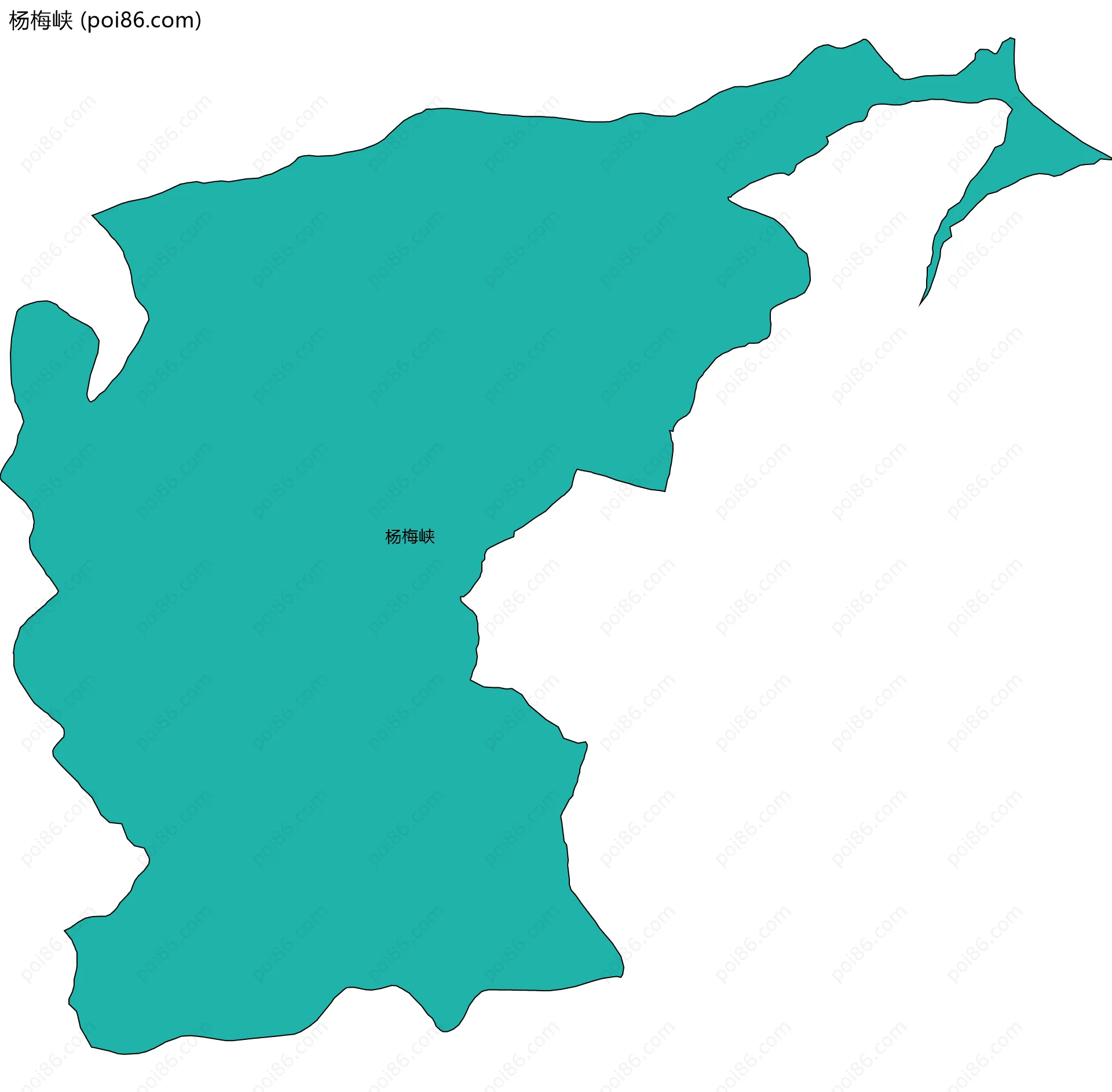 杨梅峡边界地图