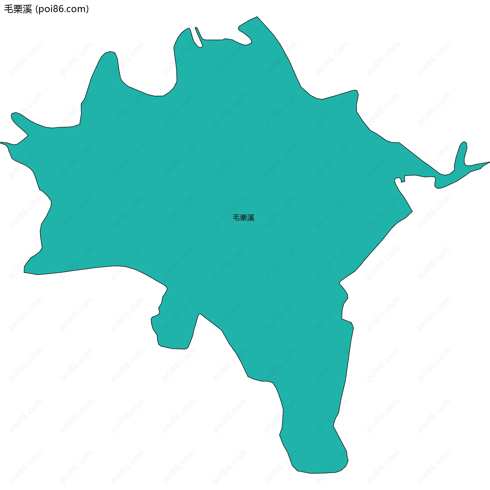 毛栗溪边界地图