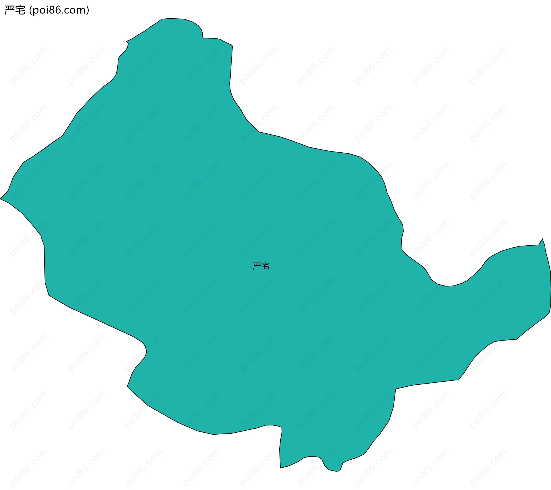 严宅边界地图