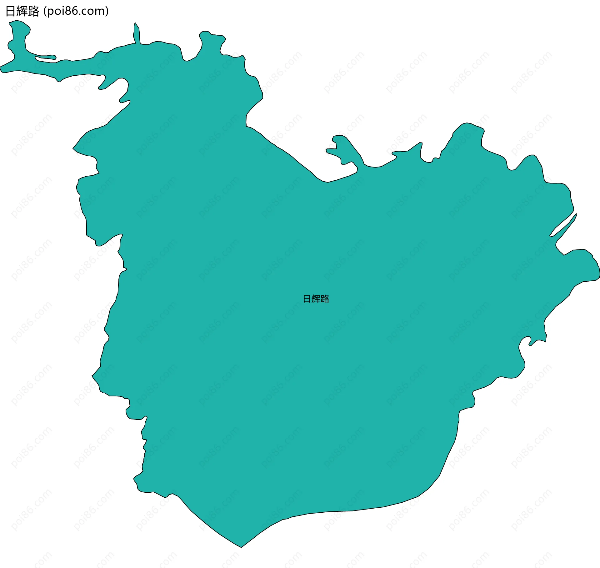 日辉路边界地图