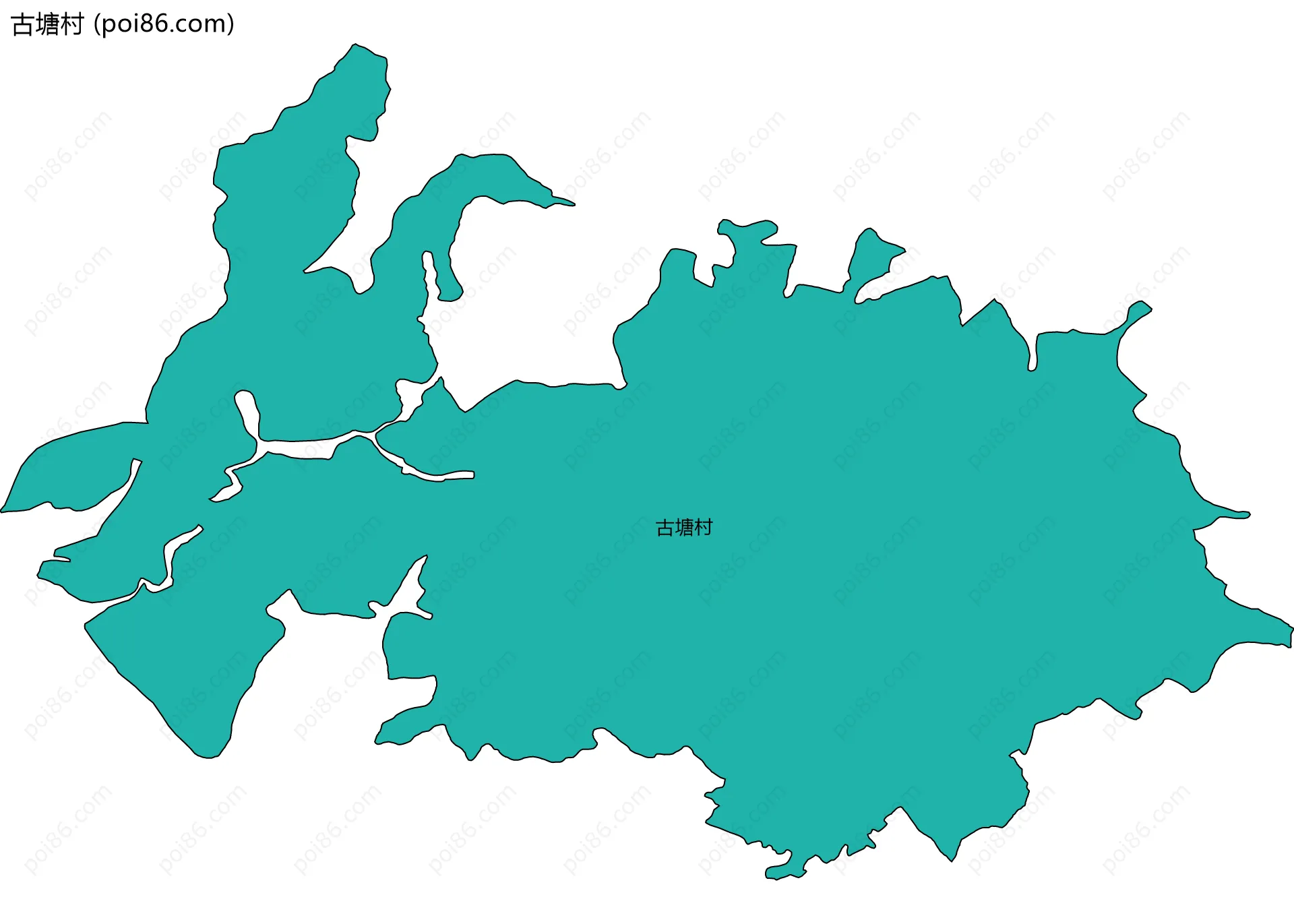 古塘村边界地图
