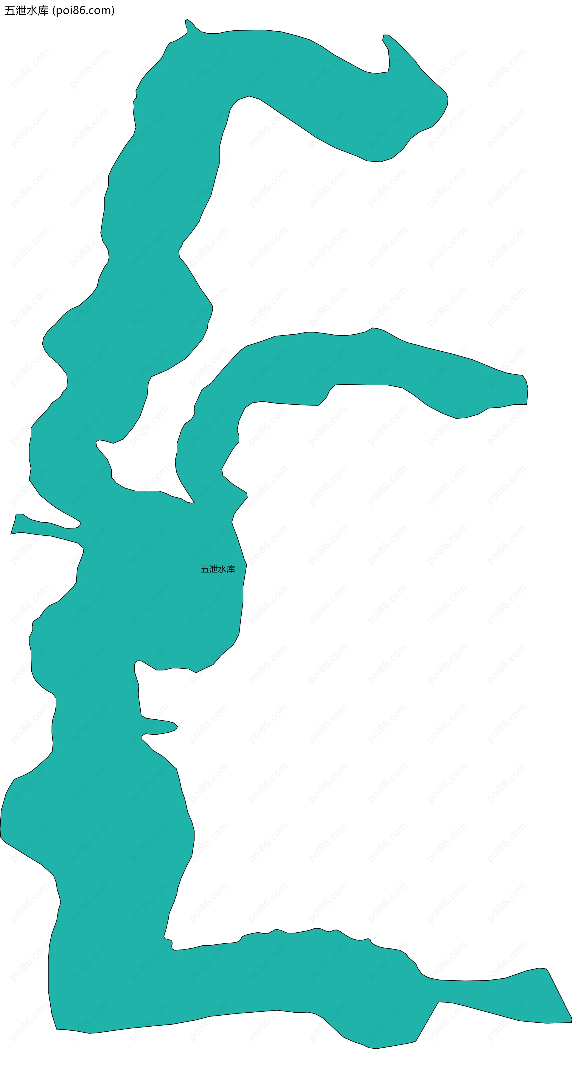 五泄水库边界地图