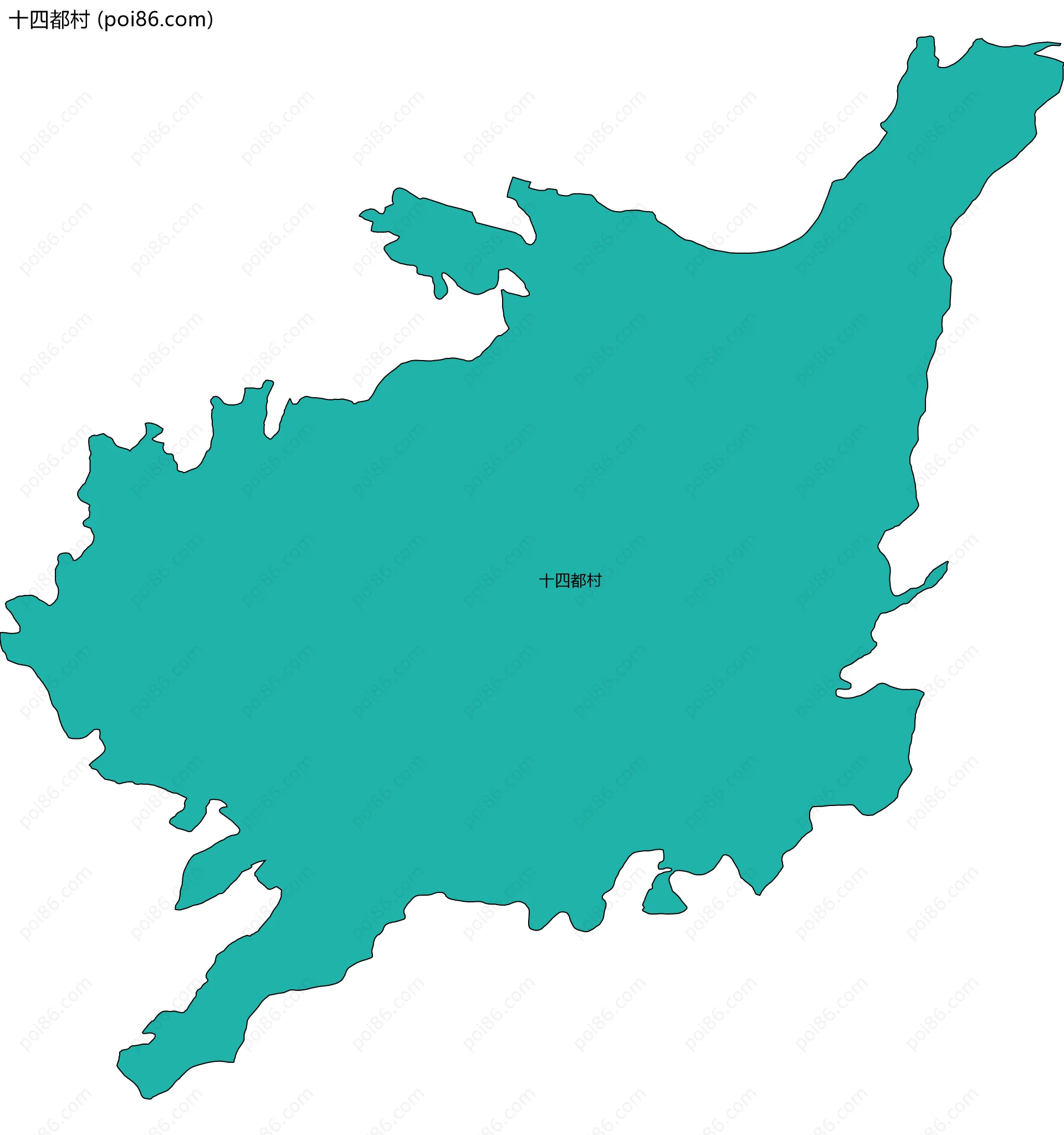 十四都村边界地图