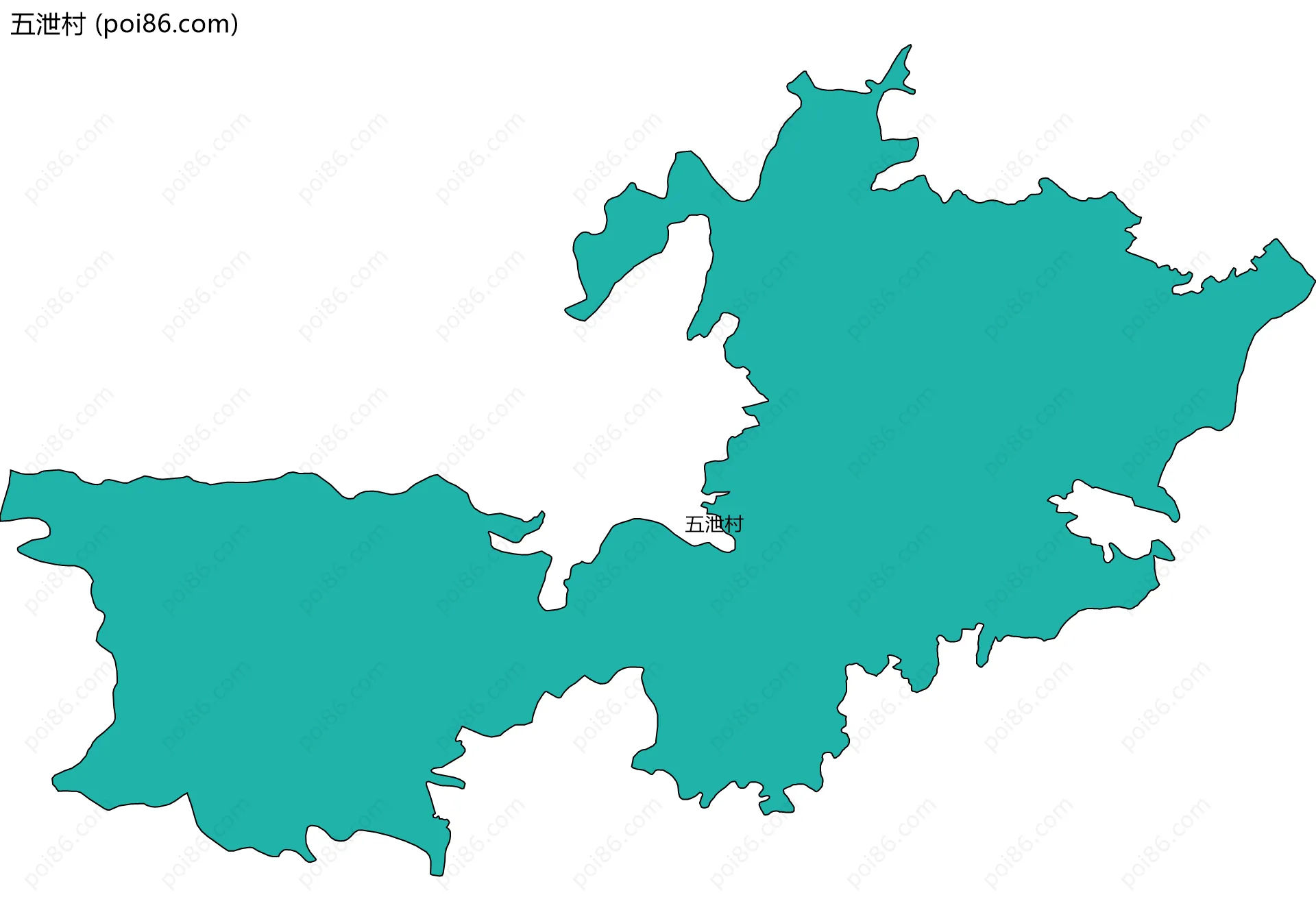 五泄村边界地图
