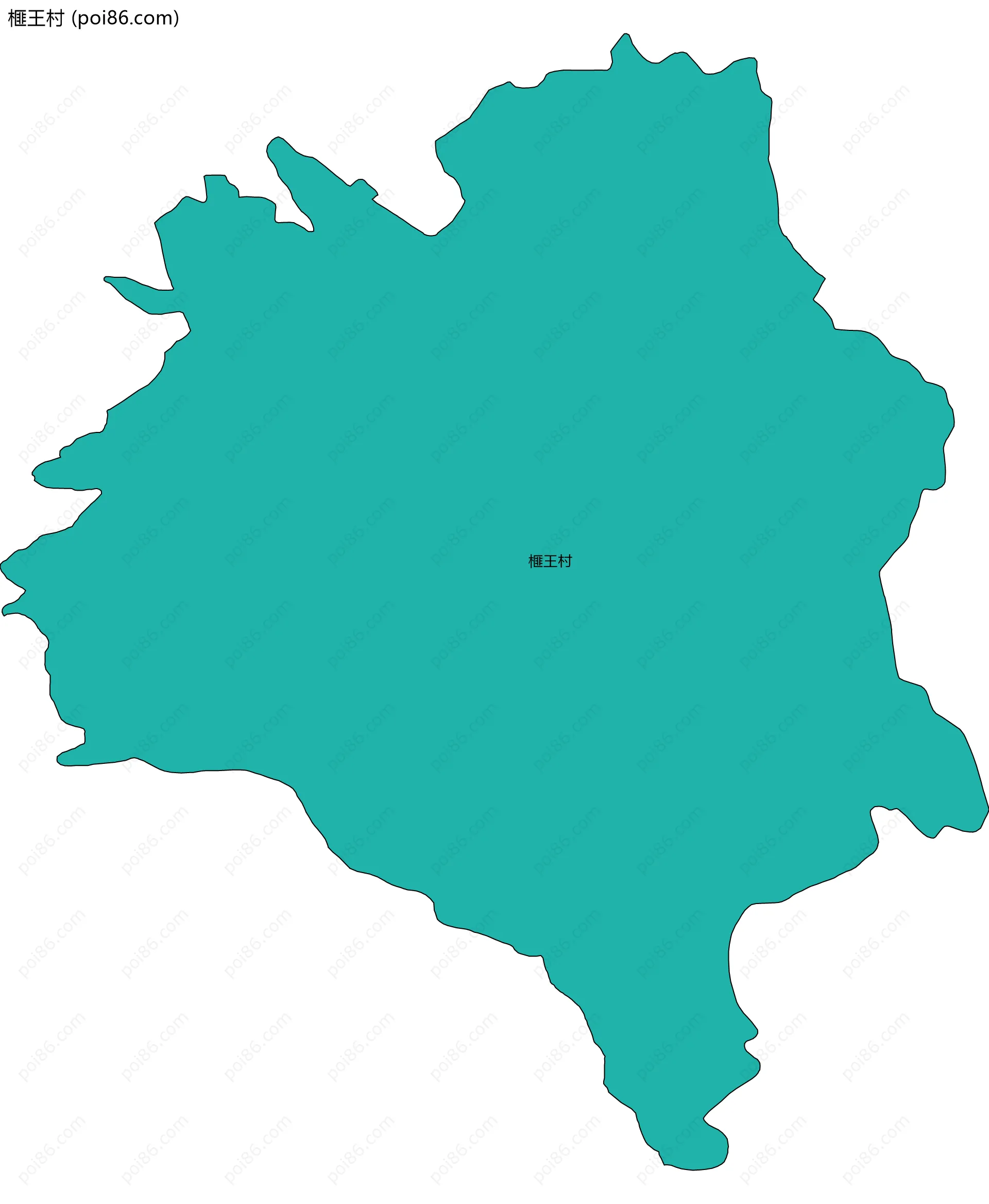 榧王村边界地图