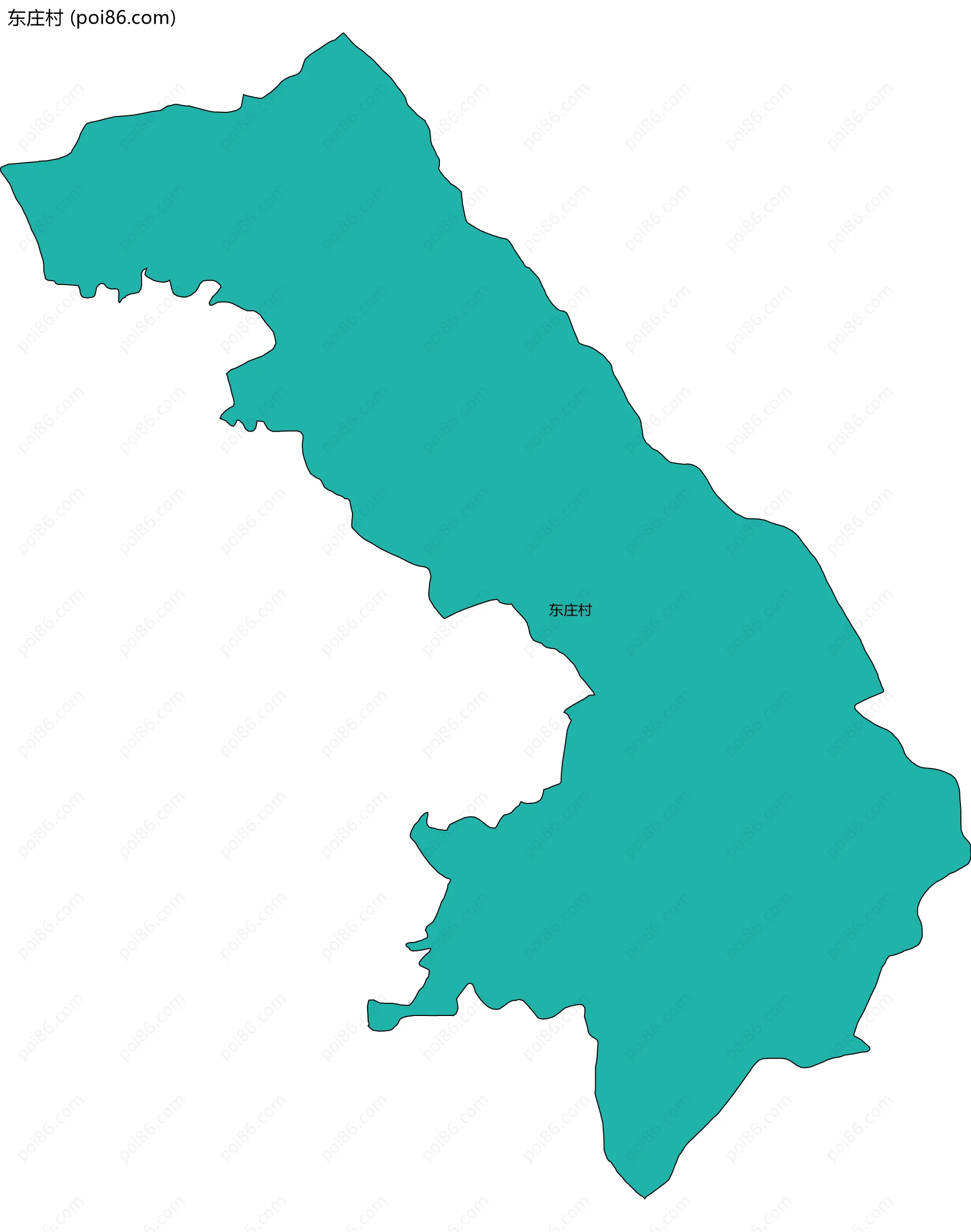 东庄村边界地图