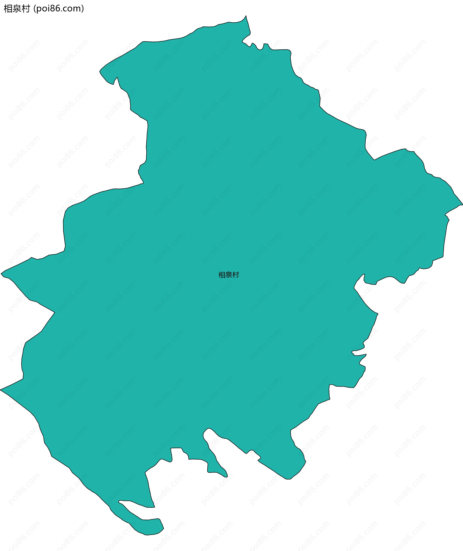 相泉村边界地图