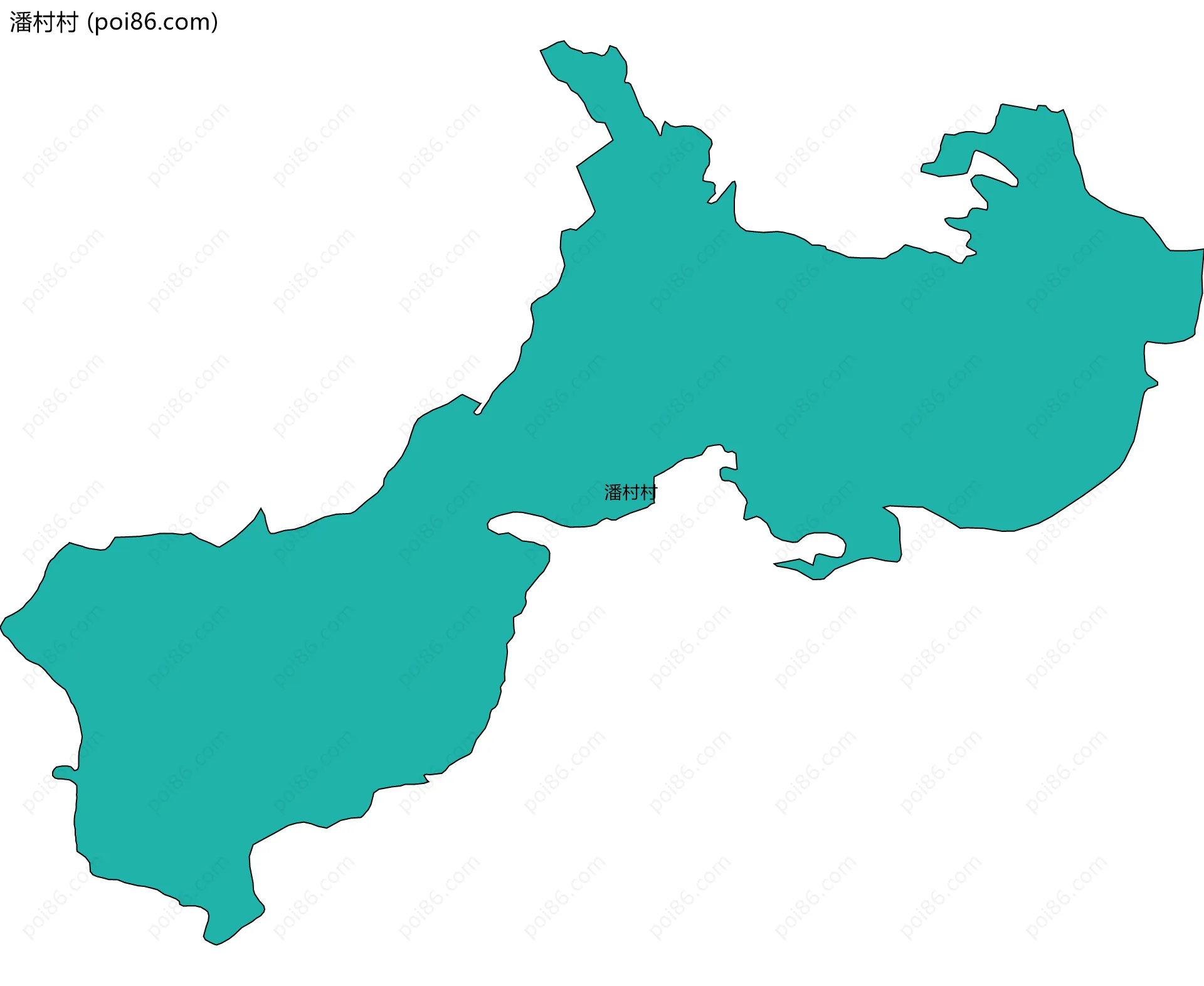 潘村村边界地图