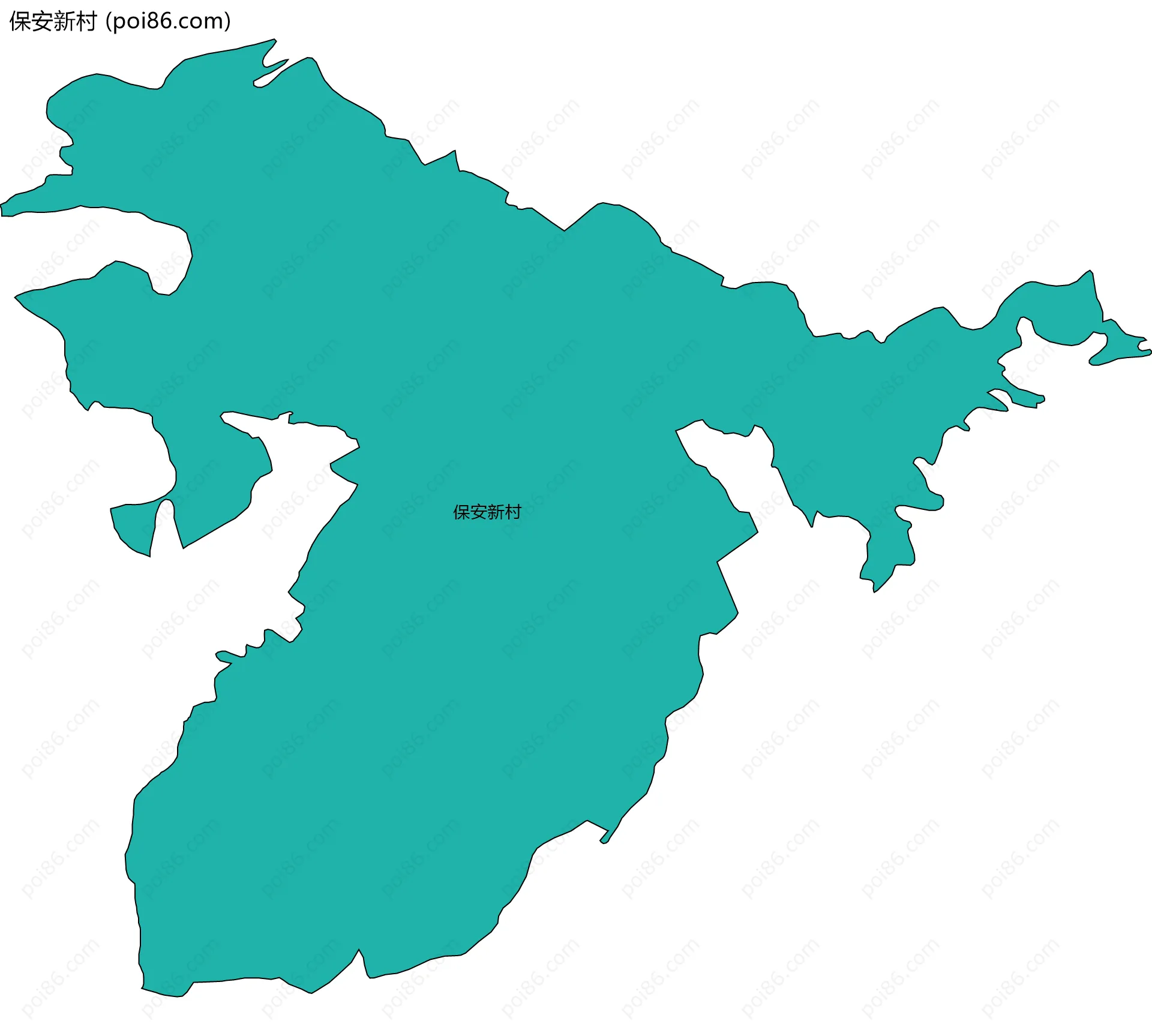 保安新村边界地图