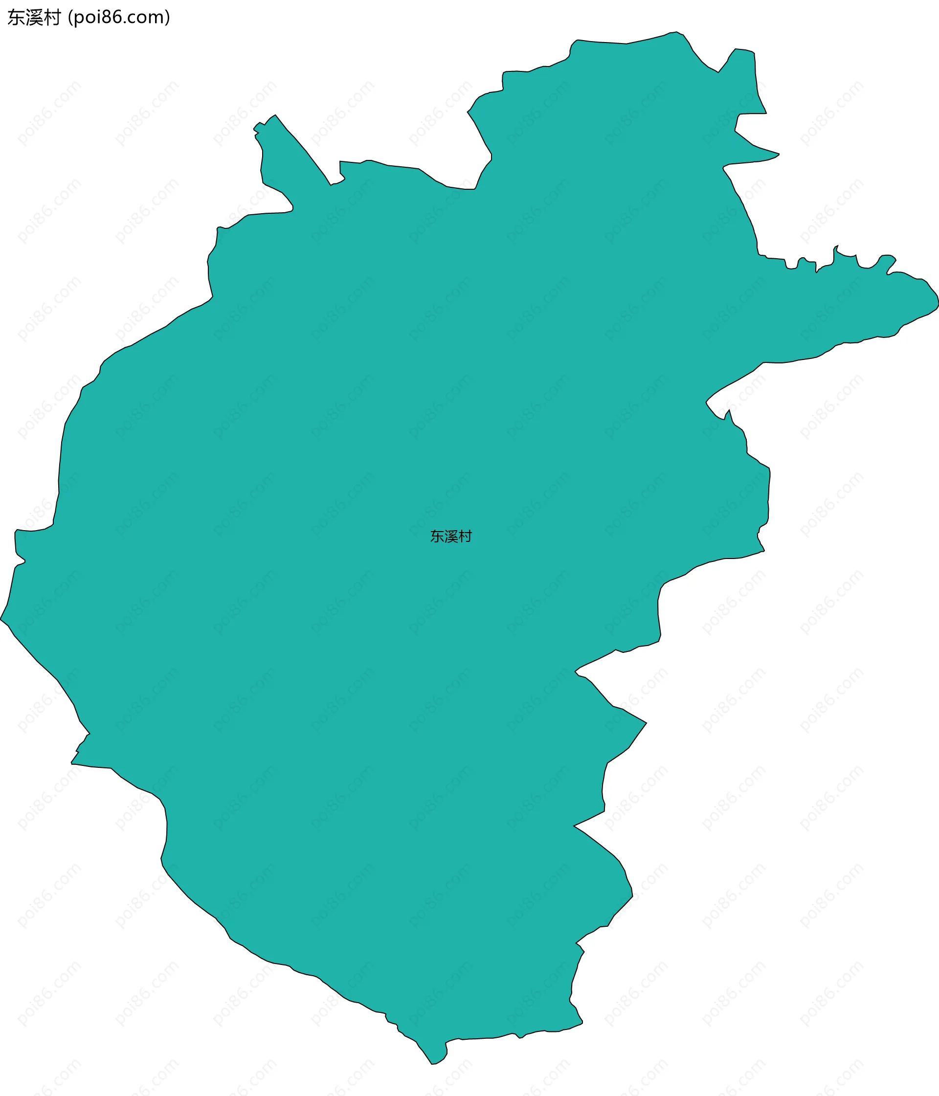 东溪村边界地图
