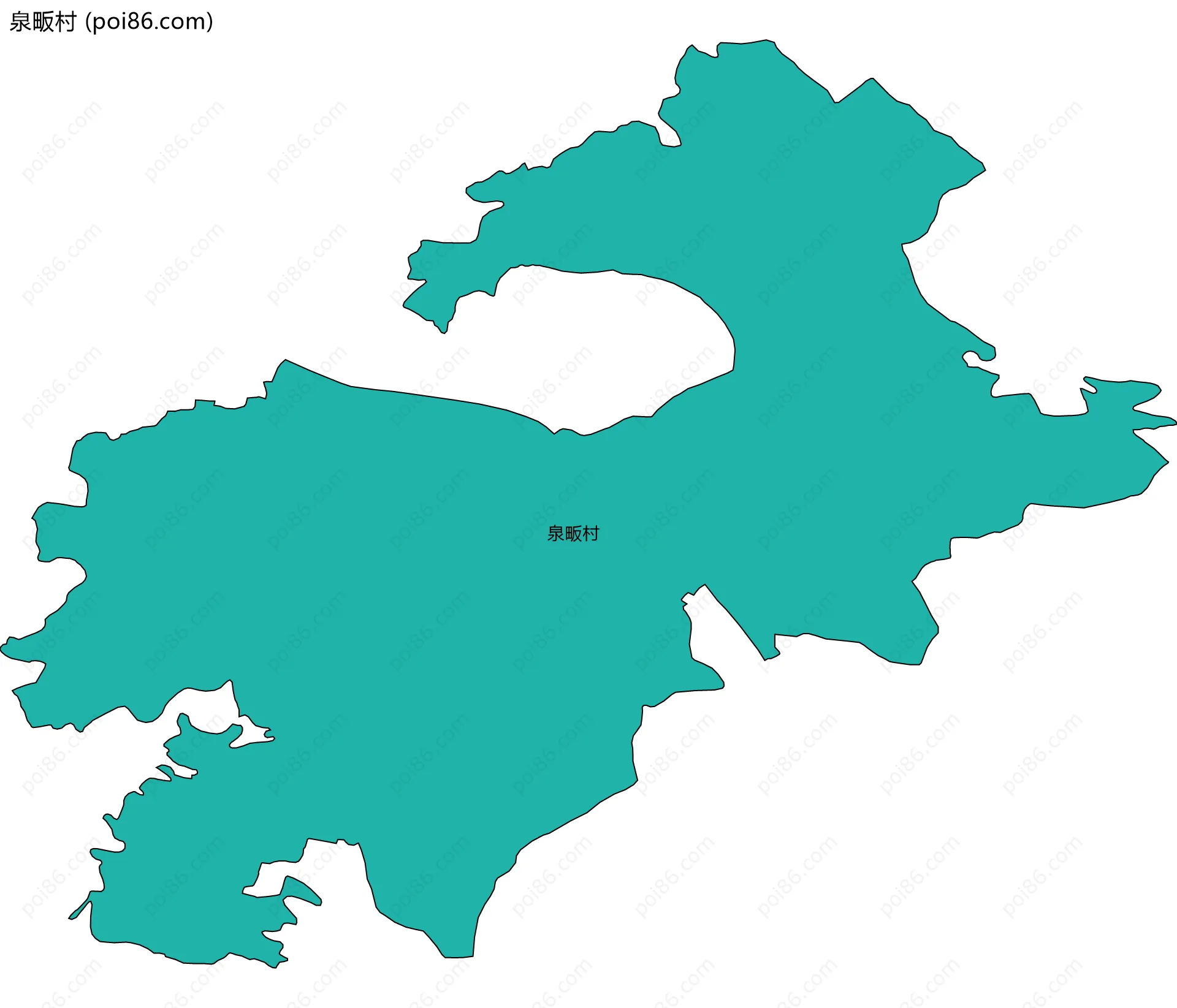 泉畈村边界地图