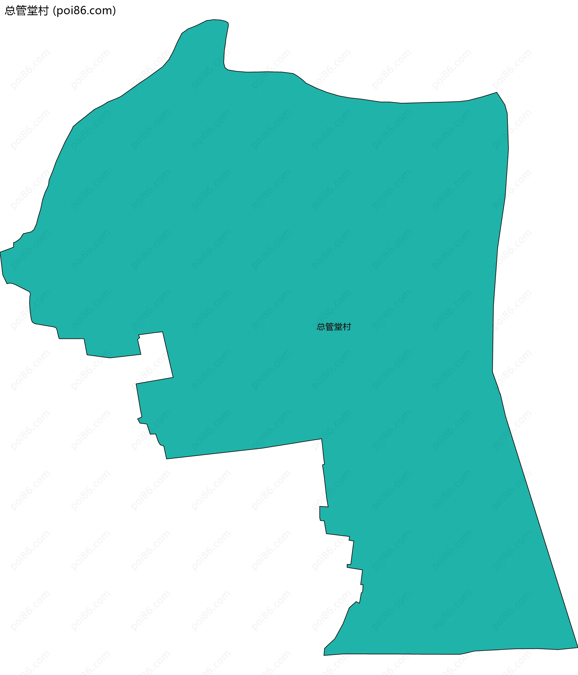 总管堂村边界地图