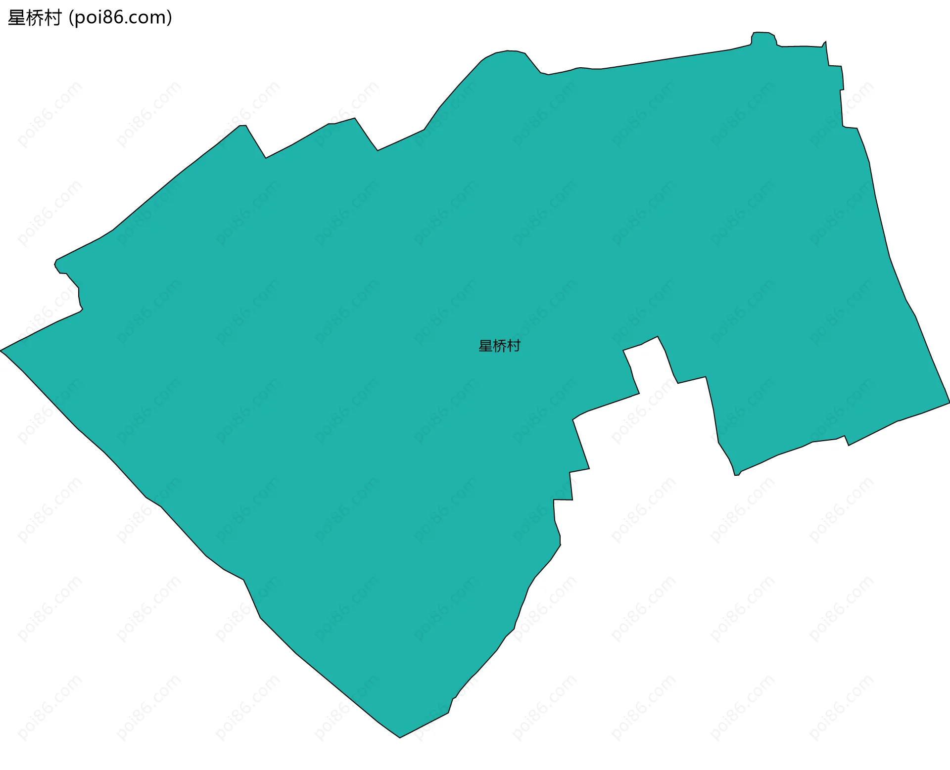 星桥村边界地图